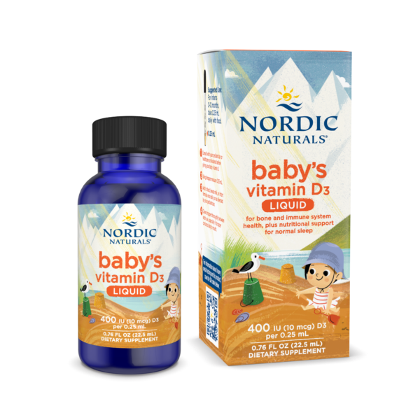 Nordic Naturals Baby’s Vitamin D3 Liquid – 400 IU