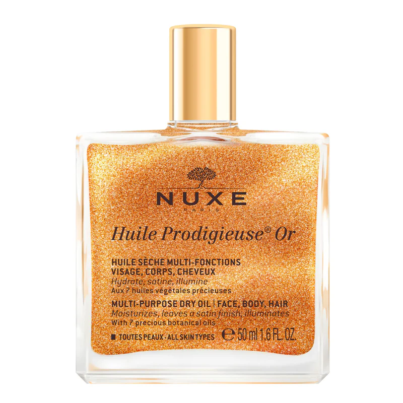 NUXE Huile Prodigieuse Or për vaj shumëfunksional për trup, fytyrë dhe flokë