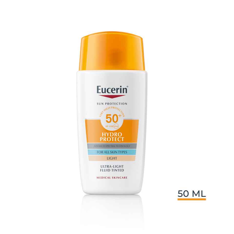 Eucerin Sun Hydro Protect Face Fluid Tinted Light SPF 50+ për lëkurë sensitive
