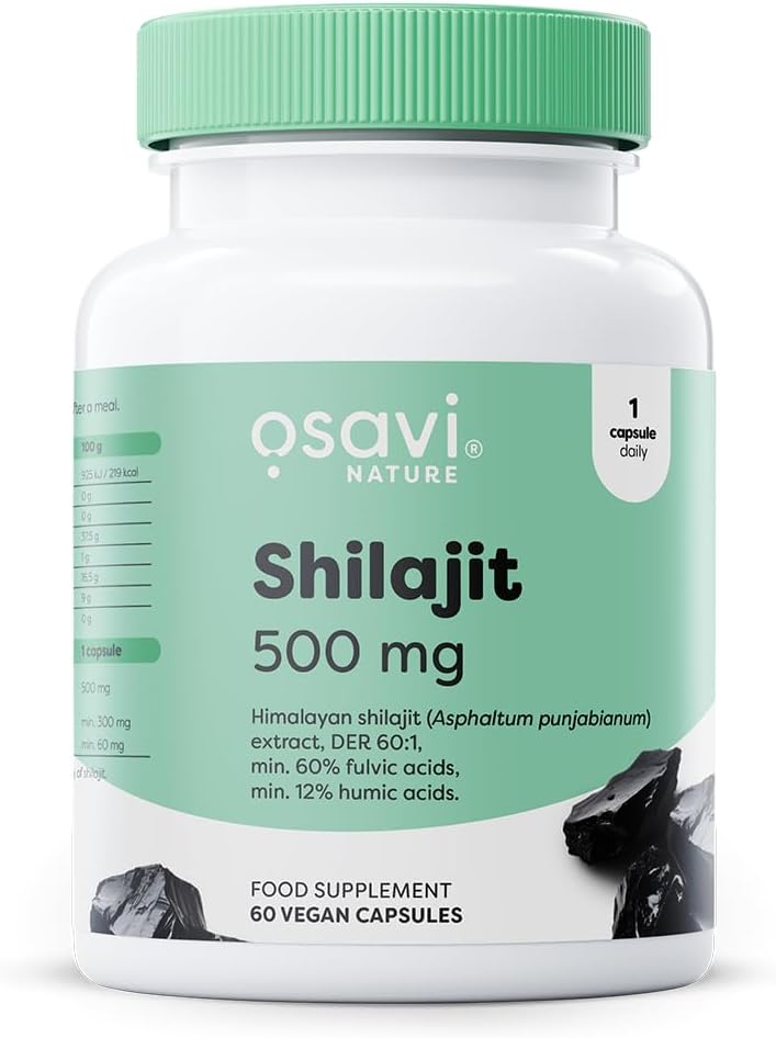 OSAVI Himalayan Shilajit 500 mg për vitalitet ditor