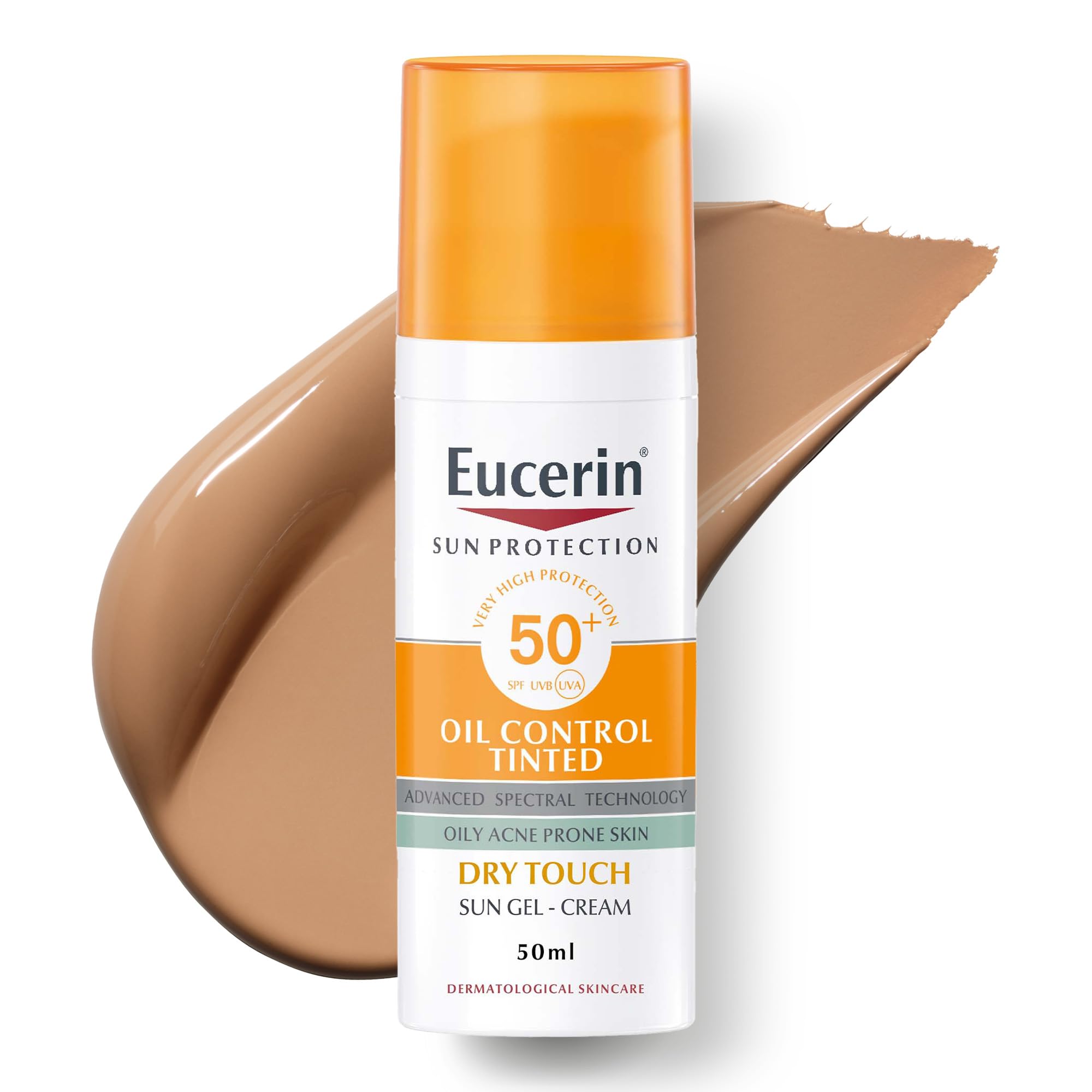 Eucerin Sun Oil Control Tinted Medium Face Dry Touch Cream SPF 50+ - Figura 2