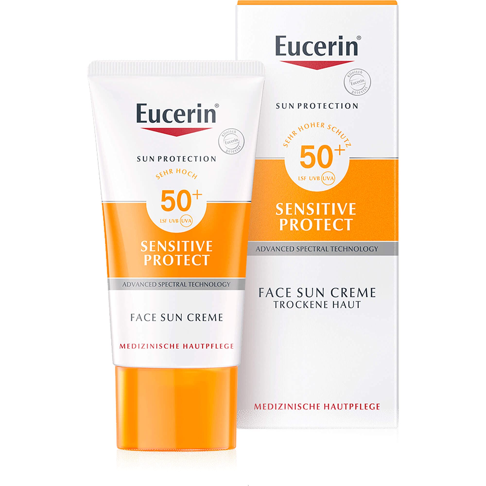 Eucerin Sun Face Sensitive Protect Cream SPF 50+ për lëkurë sensitive