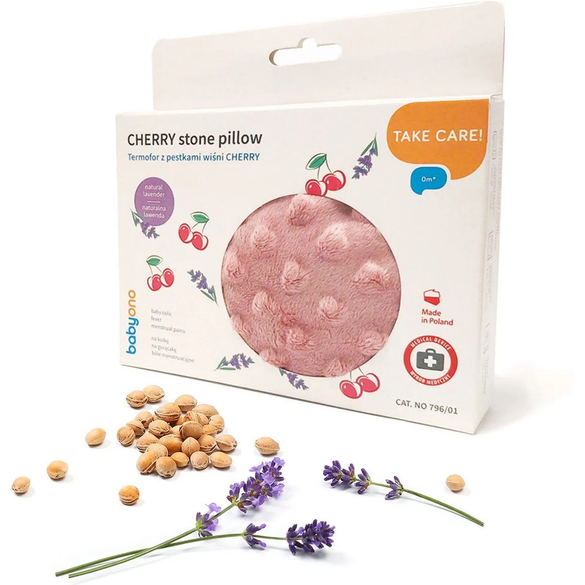 BabyOno Cherry Stone Pillow