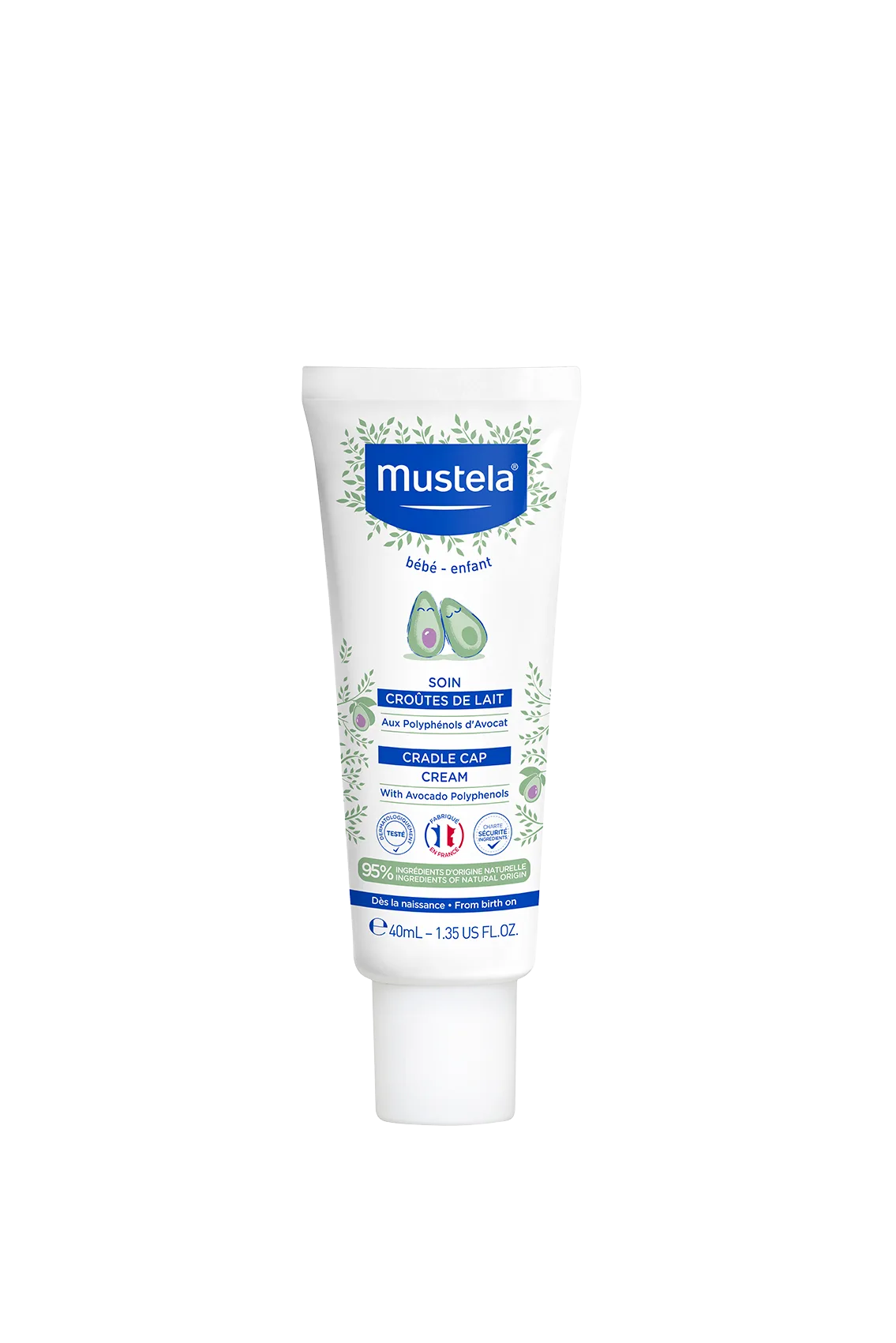 Mustela Cradle Cap Cream për hidratim, komfort dhe kujdes për lëkurën e bebes