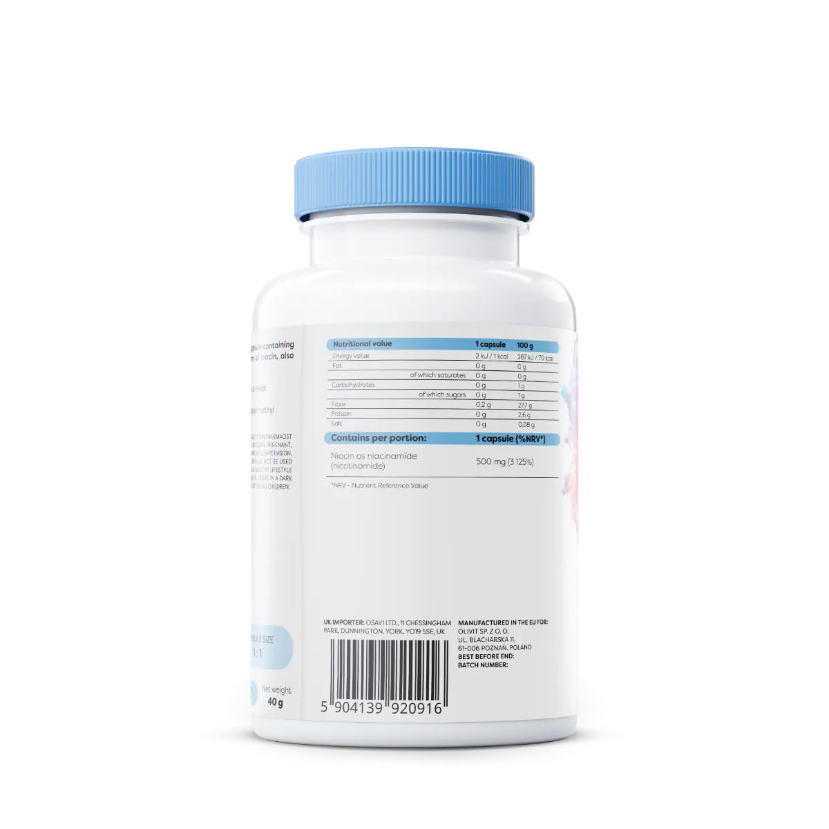 OSAVI Niacinamide 500 mg për lëkurë dhe mukoza