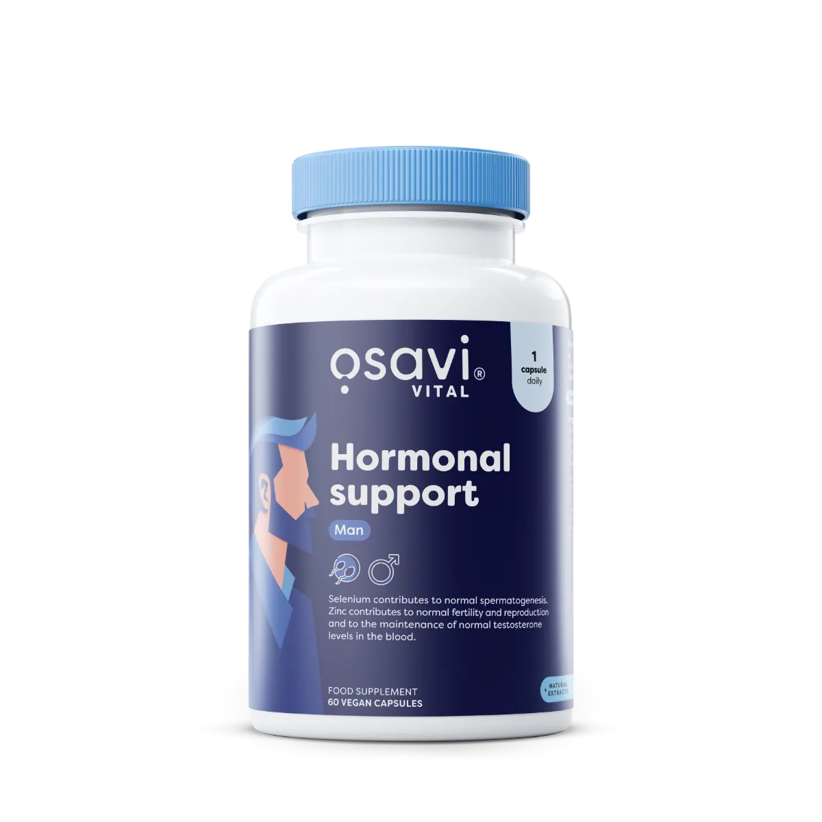OSAVI Hormonal Support Man për vitalitet dhe testosteron normal