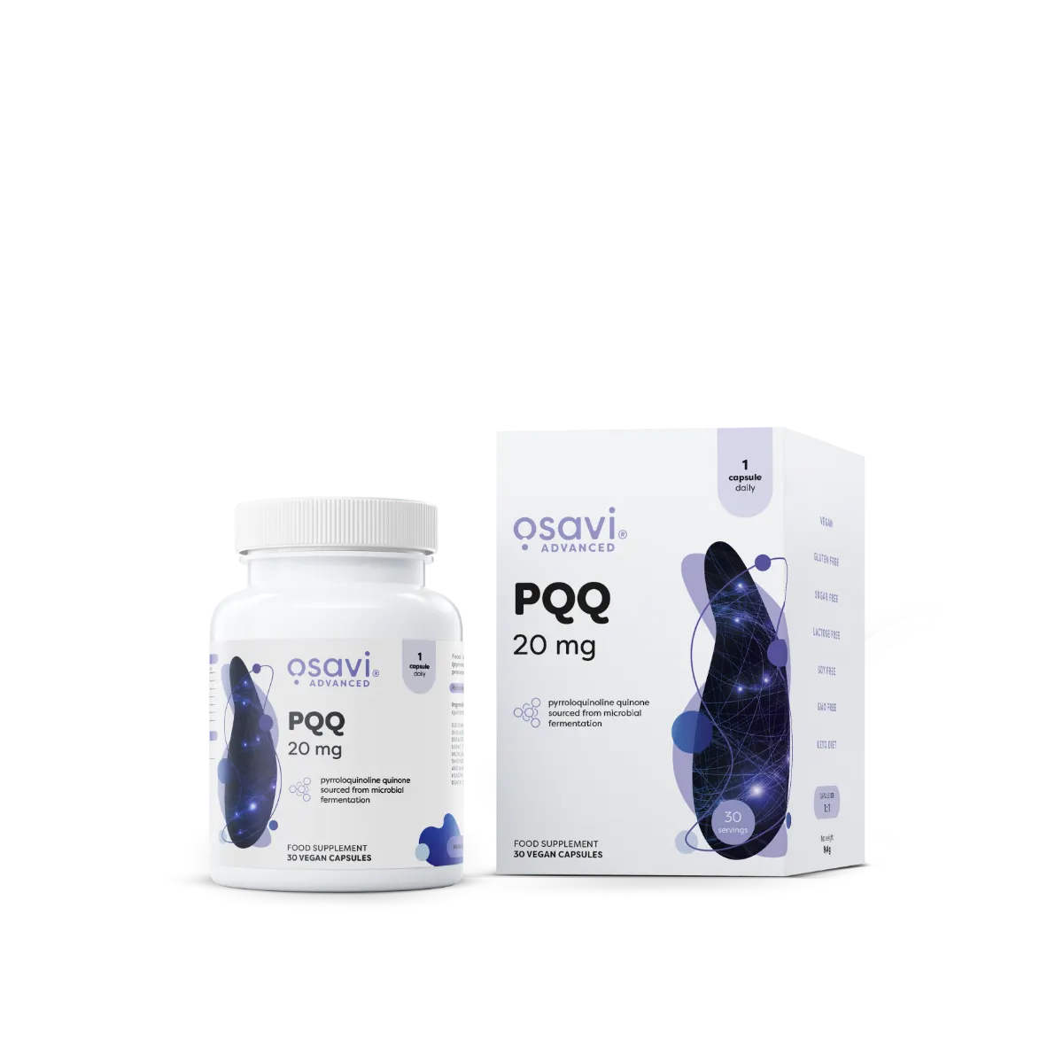 OSAVI PQQ 20 mg për vitalitet dhe fokus