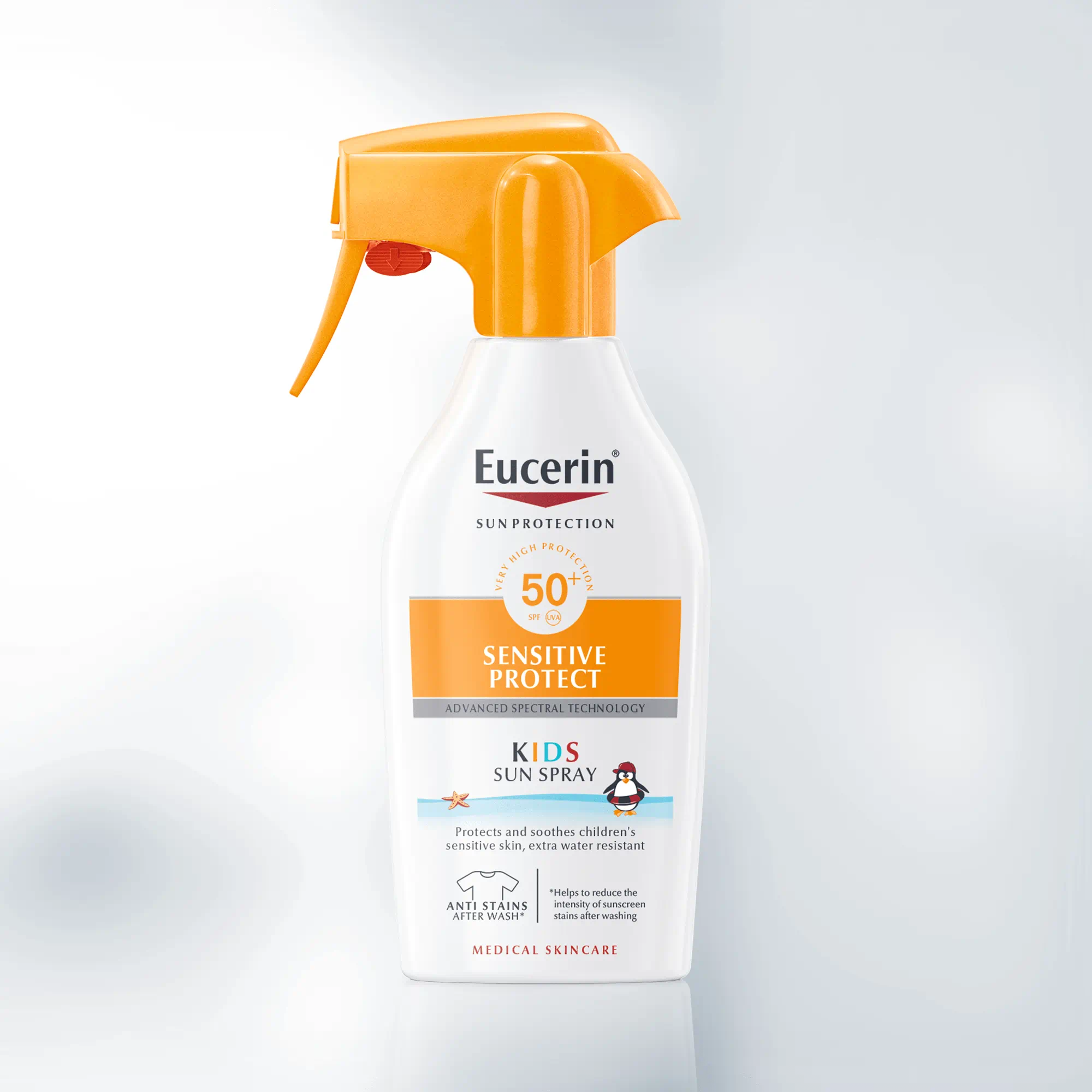 Eucerin Sun Kids Sensitive Protect Trigger Spray SPF 50+ për lëkurë sensitive