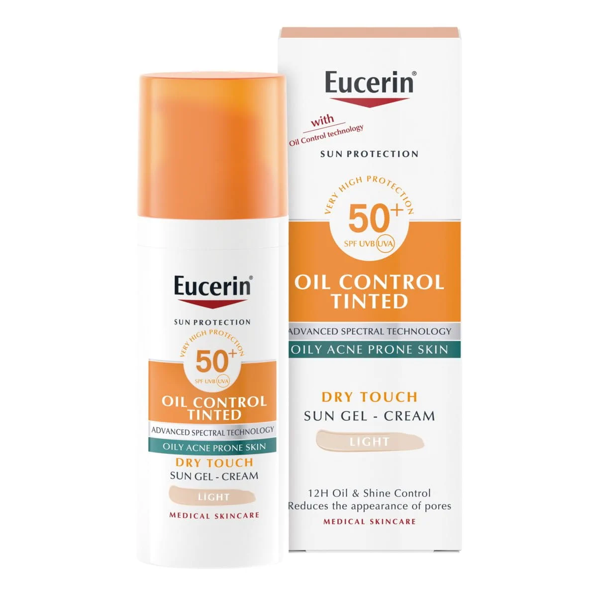 Eucerin Sun Face Oil Control Tinted Light Gel-Cream SPF 50+ Eucerin Sun