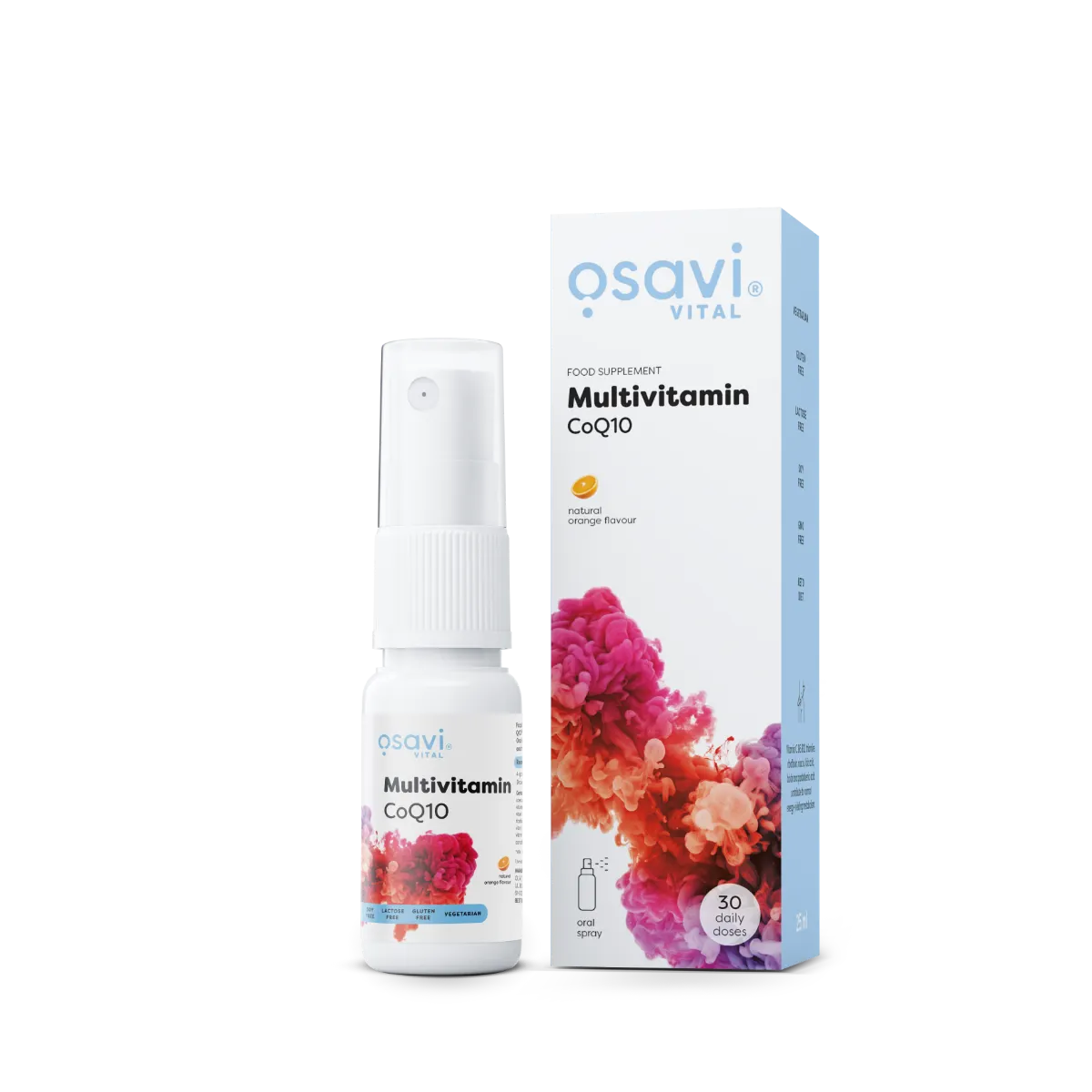 OSAVI Multivitamin CoQ10 Spray me shije portokalli