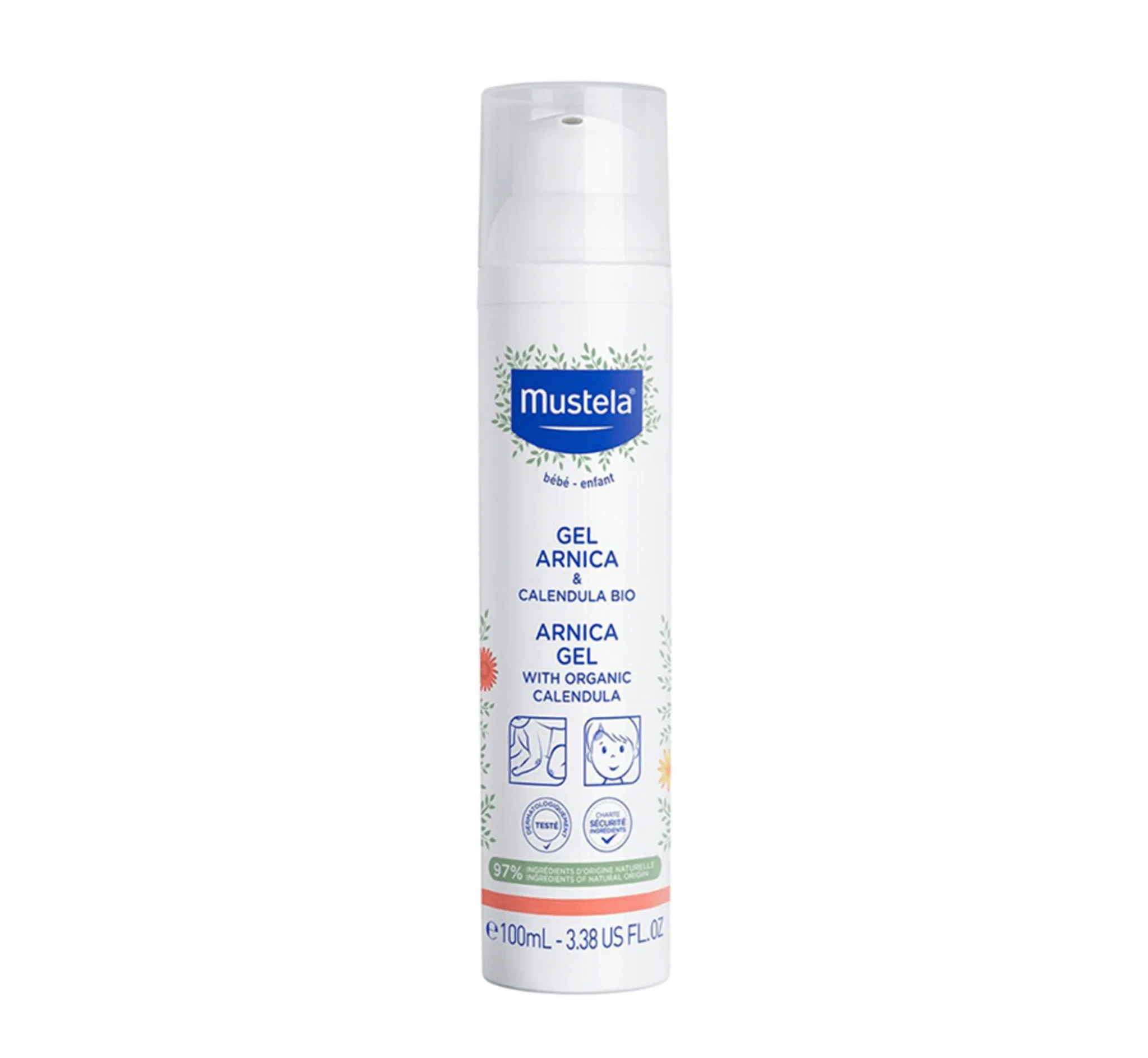 Mustela Arnica & Calendula Organic Gel për komfort lokal pas goditjeve të vogla të përditshme