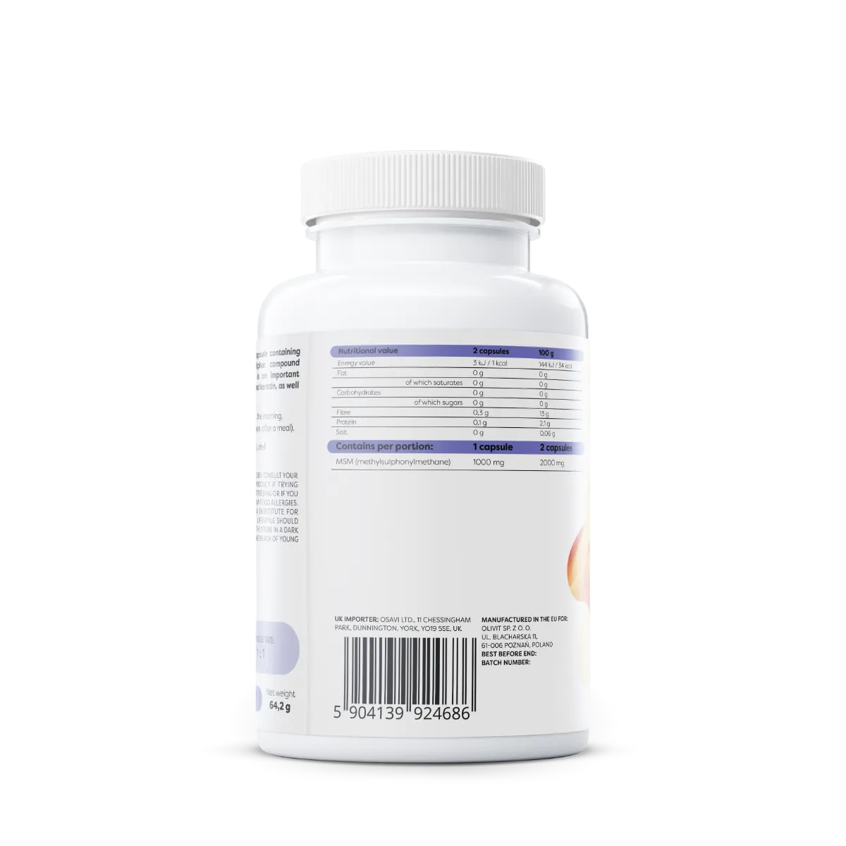 OSAVI MSM 1000 mg sulfur organik