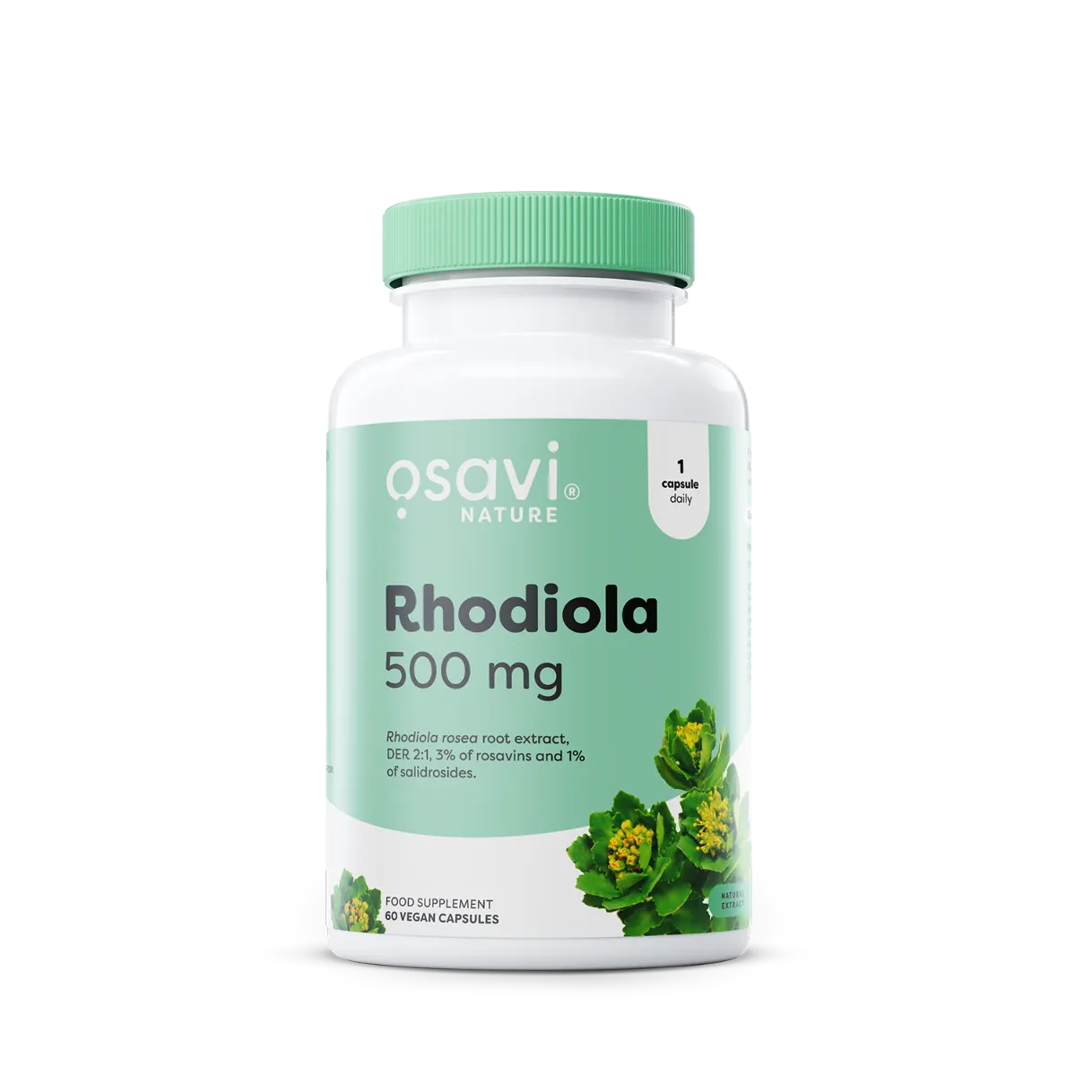 OSAVI Rhodiola 500 mg për stres dhe lodhje