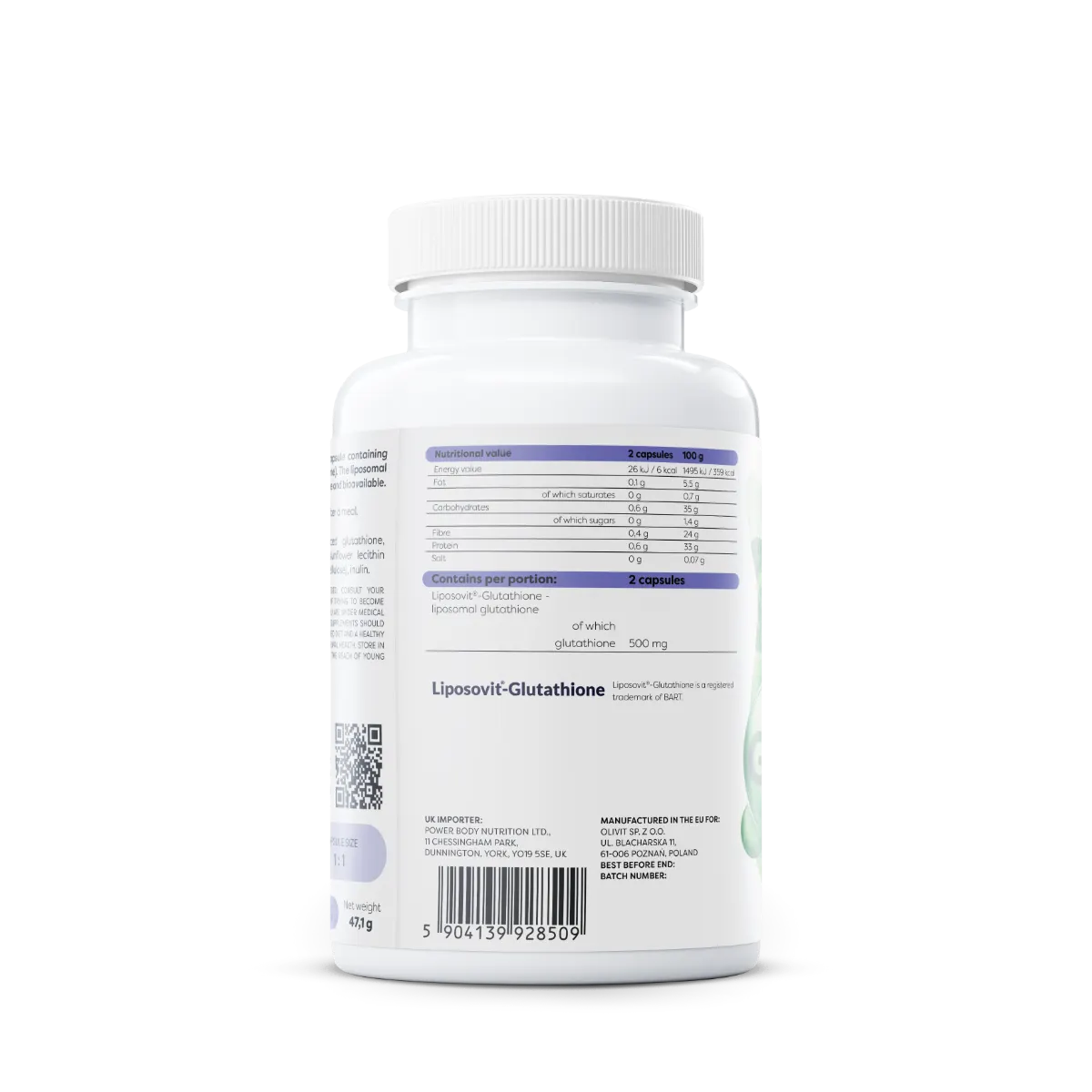 OSAVI Liposomal Glutathione 500 mg GSH