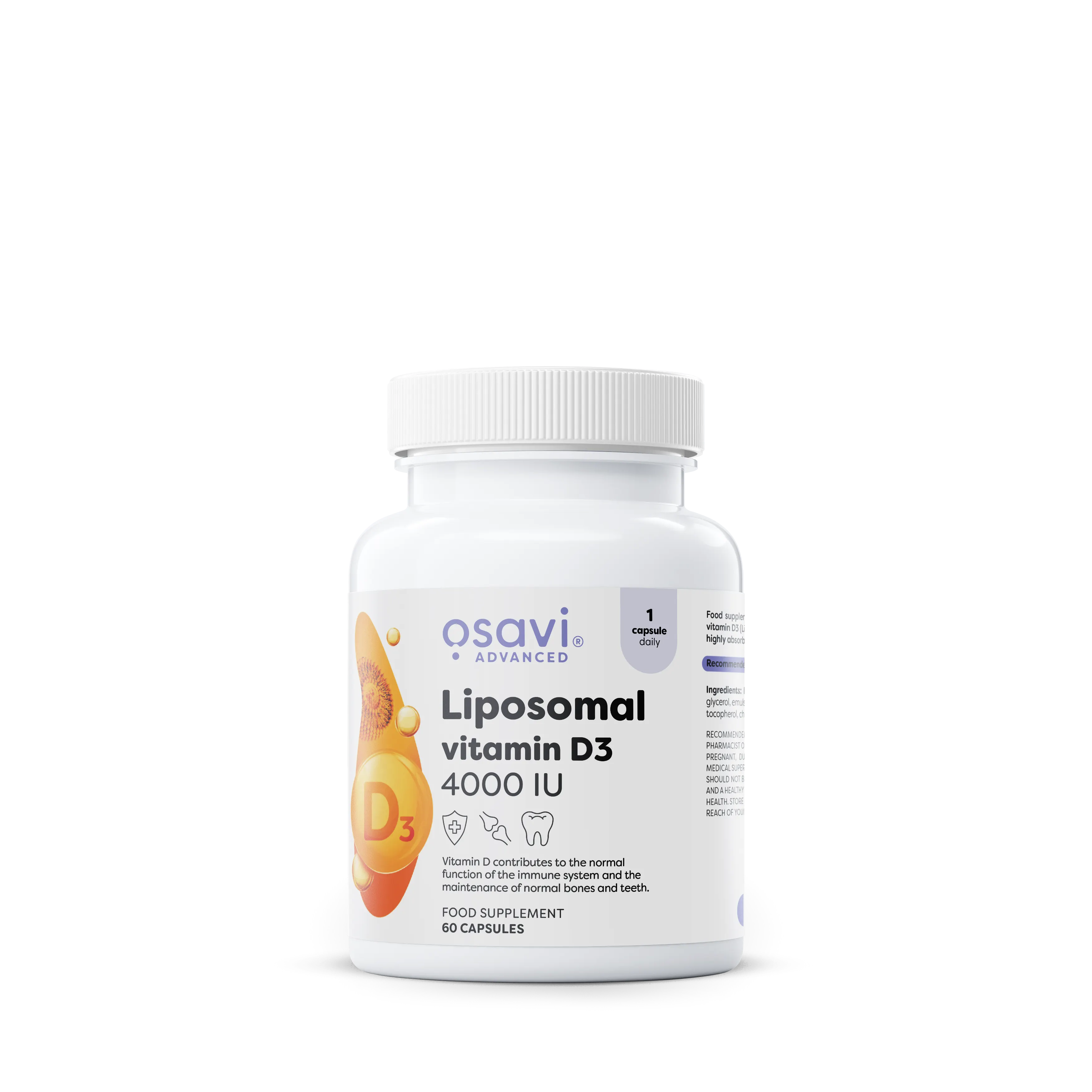 OSAVI Liposomal Vitamin D3 4000 IU për imunitet dhe kocka
