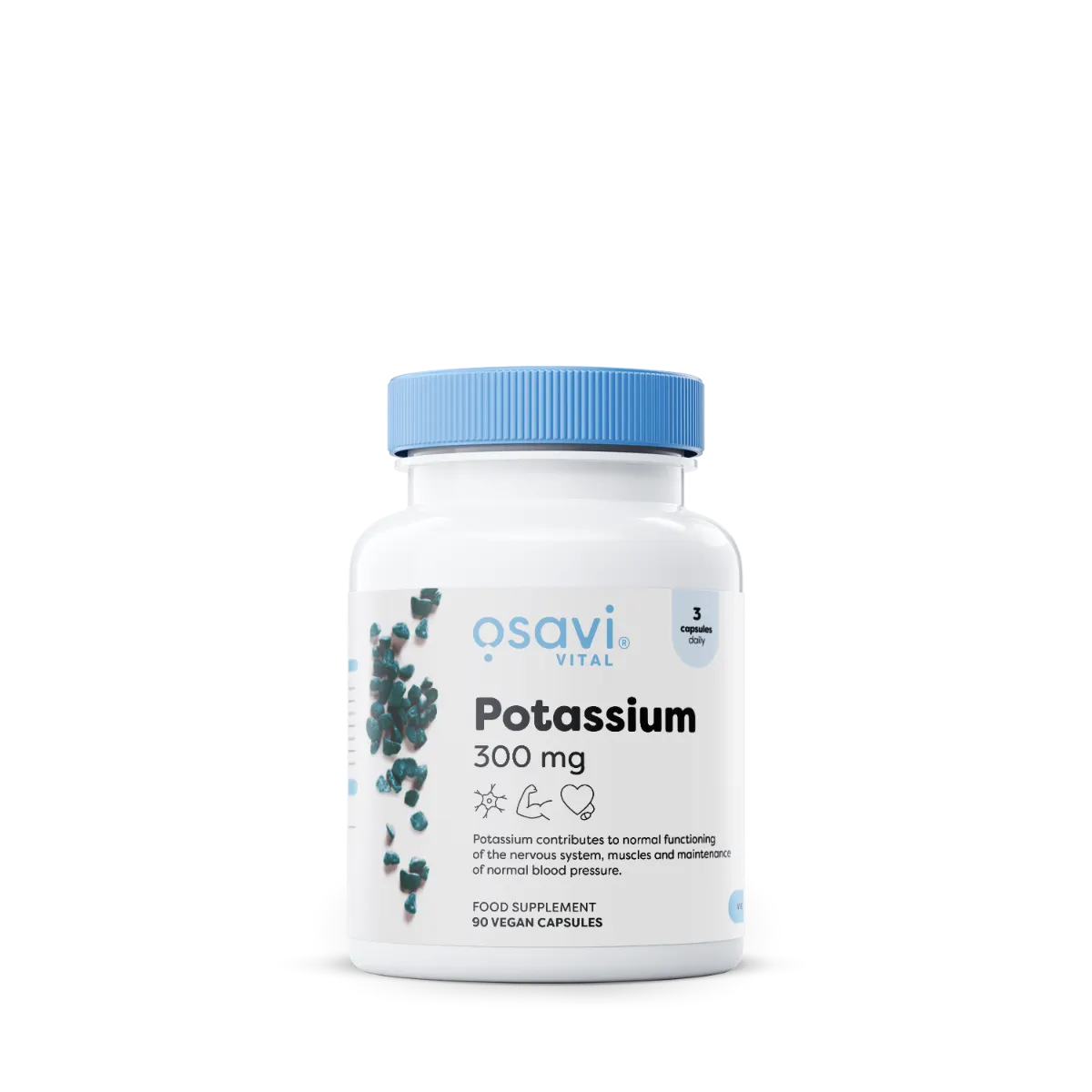 OSAVI Potassium 300 mg për muskuj dhe sistem nervor