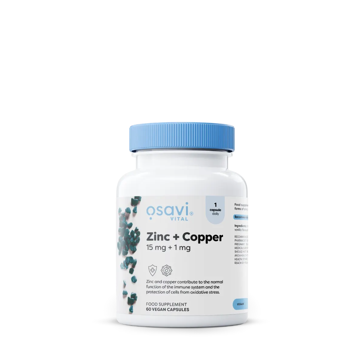 OSAVI Zinc + Copper për lëkurë flokë dhe thonj