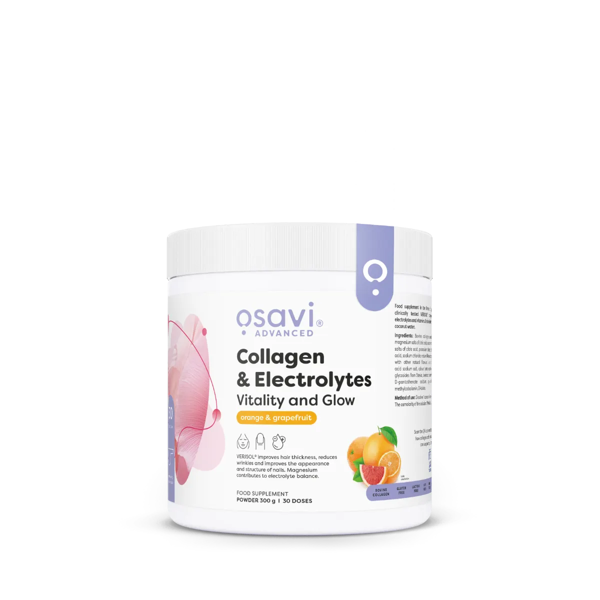 OSAVI Collagen & Electrolytes Vitality and Glow për lëkurë flokë dhe thonj