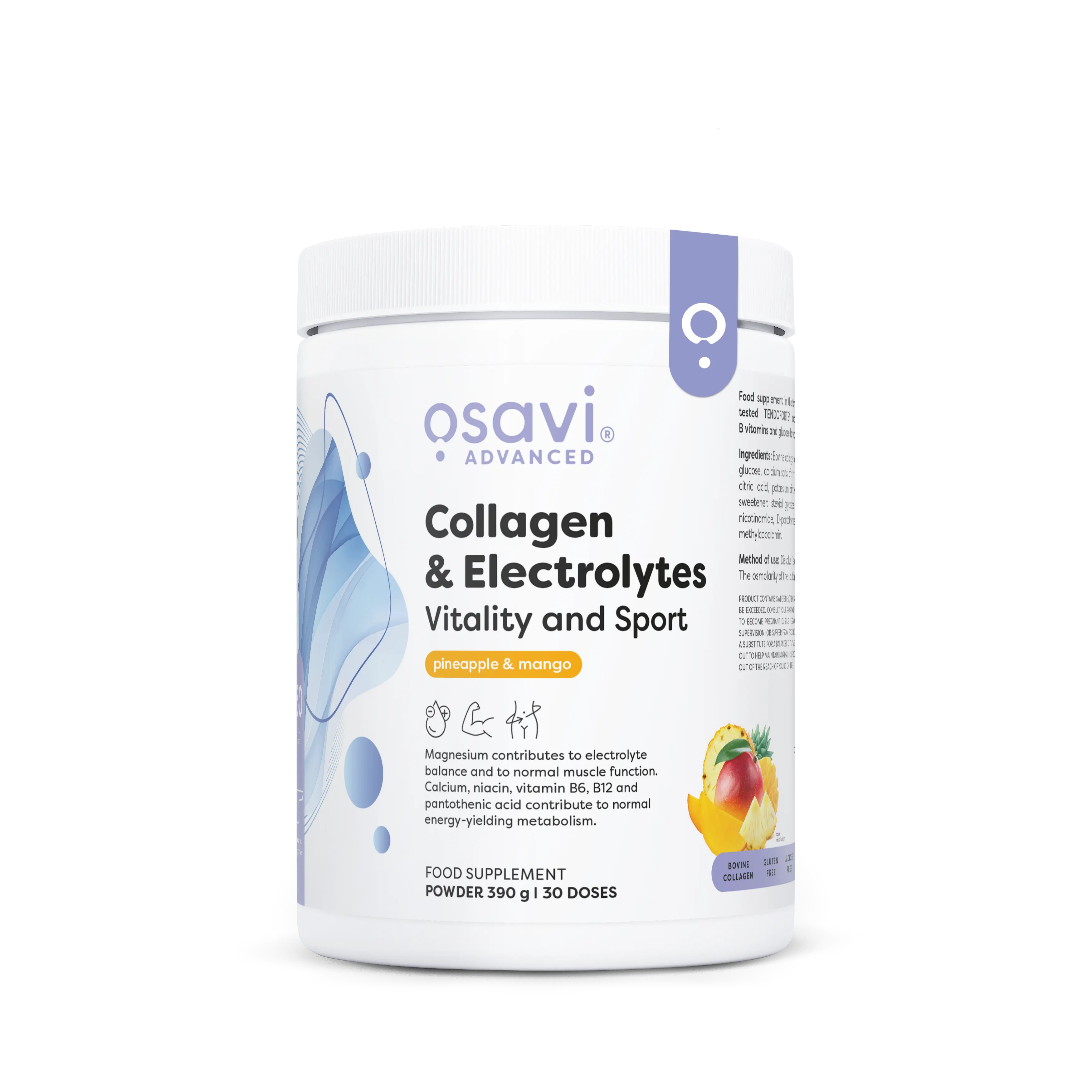 OSAVI Collagen & Electrolytes Vitality and Sport me elektrolite