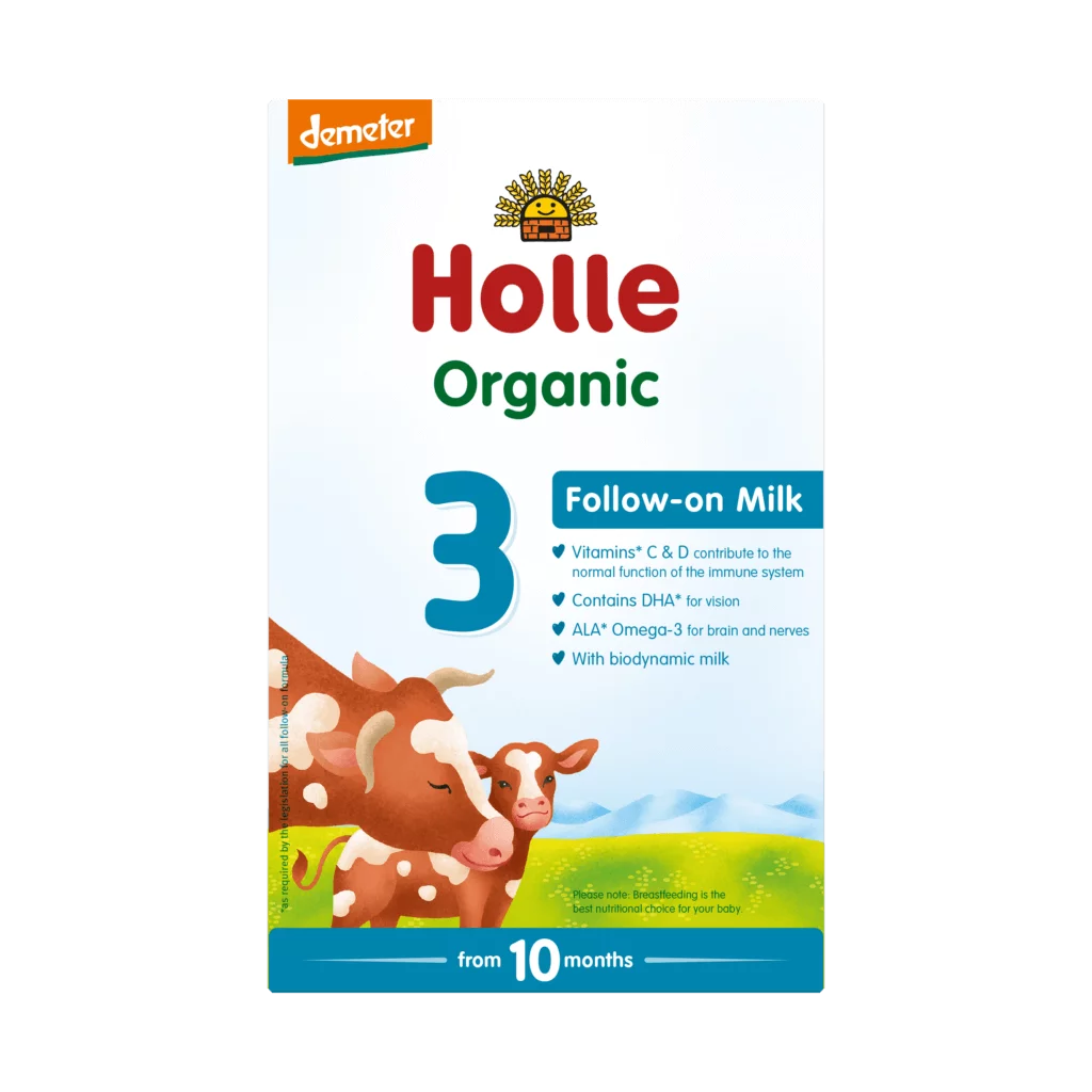 Holle Organic Cow Milk Follow-on Formula Stage 3, formulë me qumësht lope, qumësht formulë nga 10 muaj, Holle formulë organike, Gaia Pharma