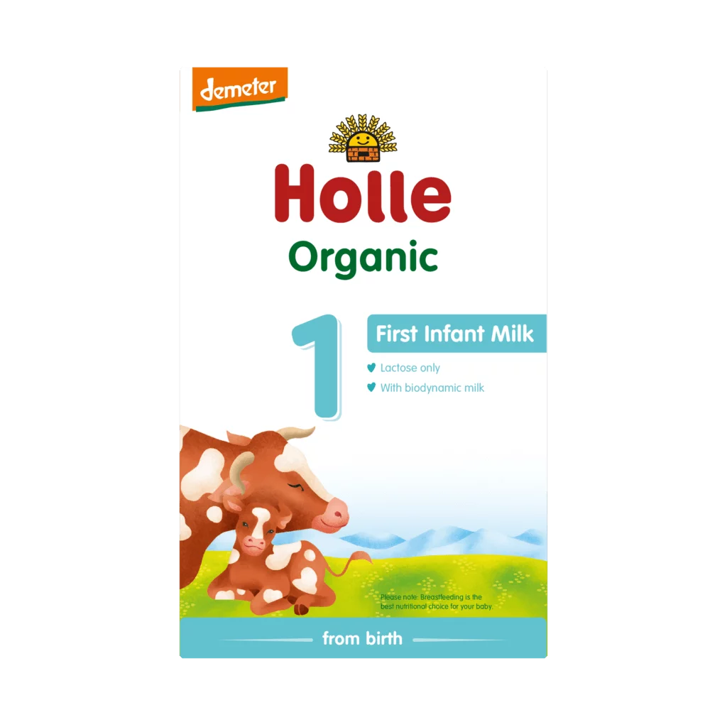 Holle Organic Cow Milk Formula Stage 1, formulë me qumësht lope, qumësht formulë nga lindja, Holle formulë organike, Gaia Pharma