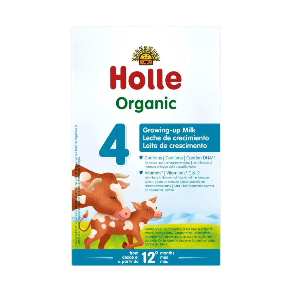 Holle Organic Growing-up Milk Stage 4, formulë me qumësht lope, qumësht formulë nga 12 muaj, Holle formulë organike, Gaia Pharma