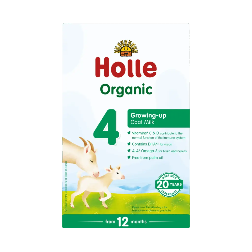 Holle Organic Goat Milk Growing-up Formula Stage 4, formulë me qumësht dhie, qumësht formulë nga 12 muaj, Holle formulë organike, Gaia Pharma