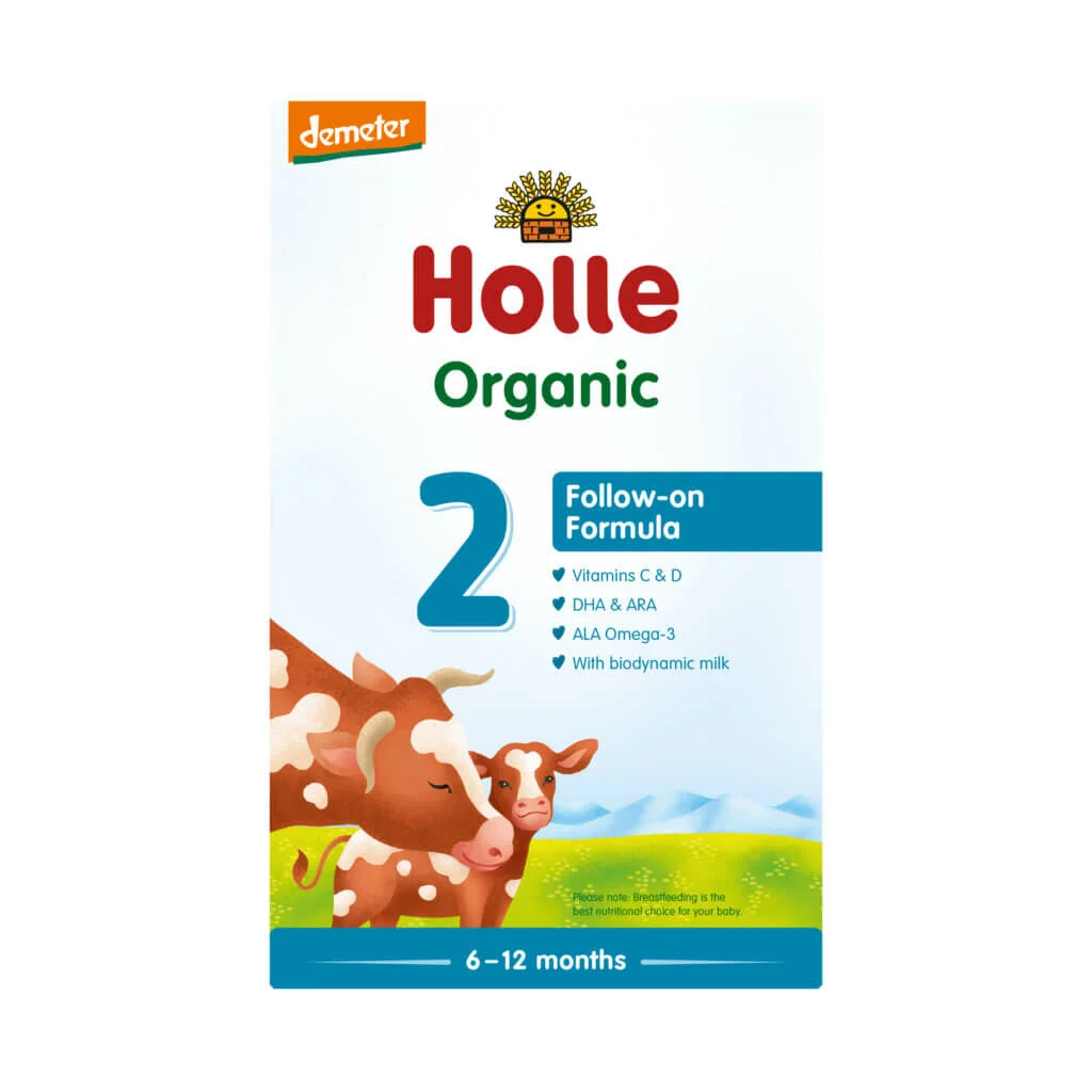Holle Organic Cow Milk Follow-on Formula Stage 2, formulë me qumësht lope, qumësht formulë pas 6 muajsh, Holle formulë organike, Gaia Pharma