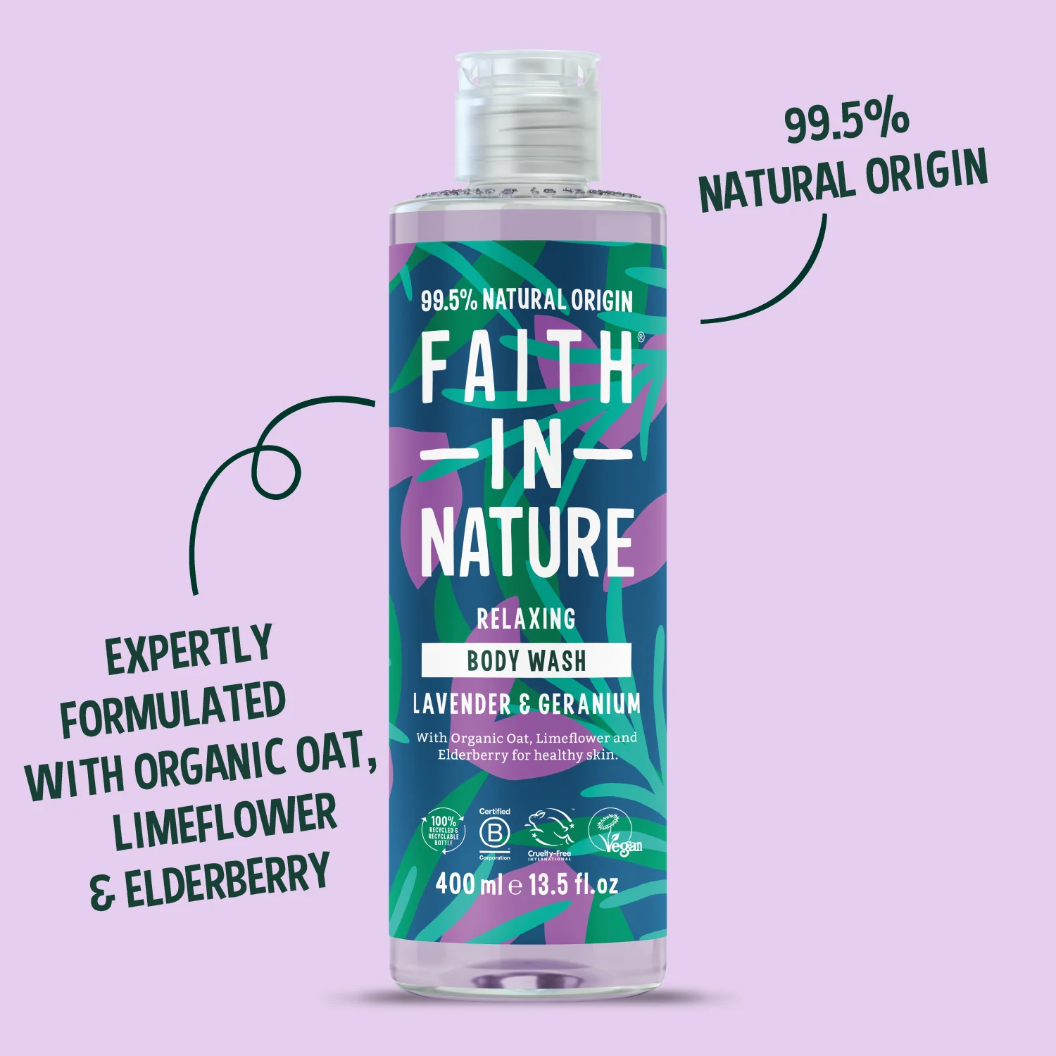 Faith in Nature Lavender & Geranium Body Wash - Figura 2