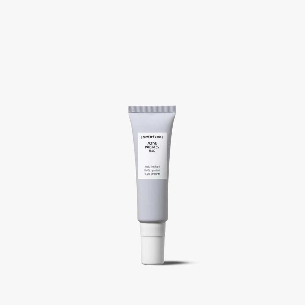 Comfort Zone Active Pureness Fluid – fluid hidratues matifikues me vitaminë C dhe pudra absorbuese