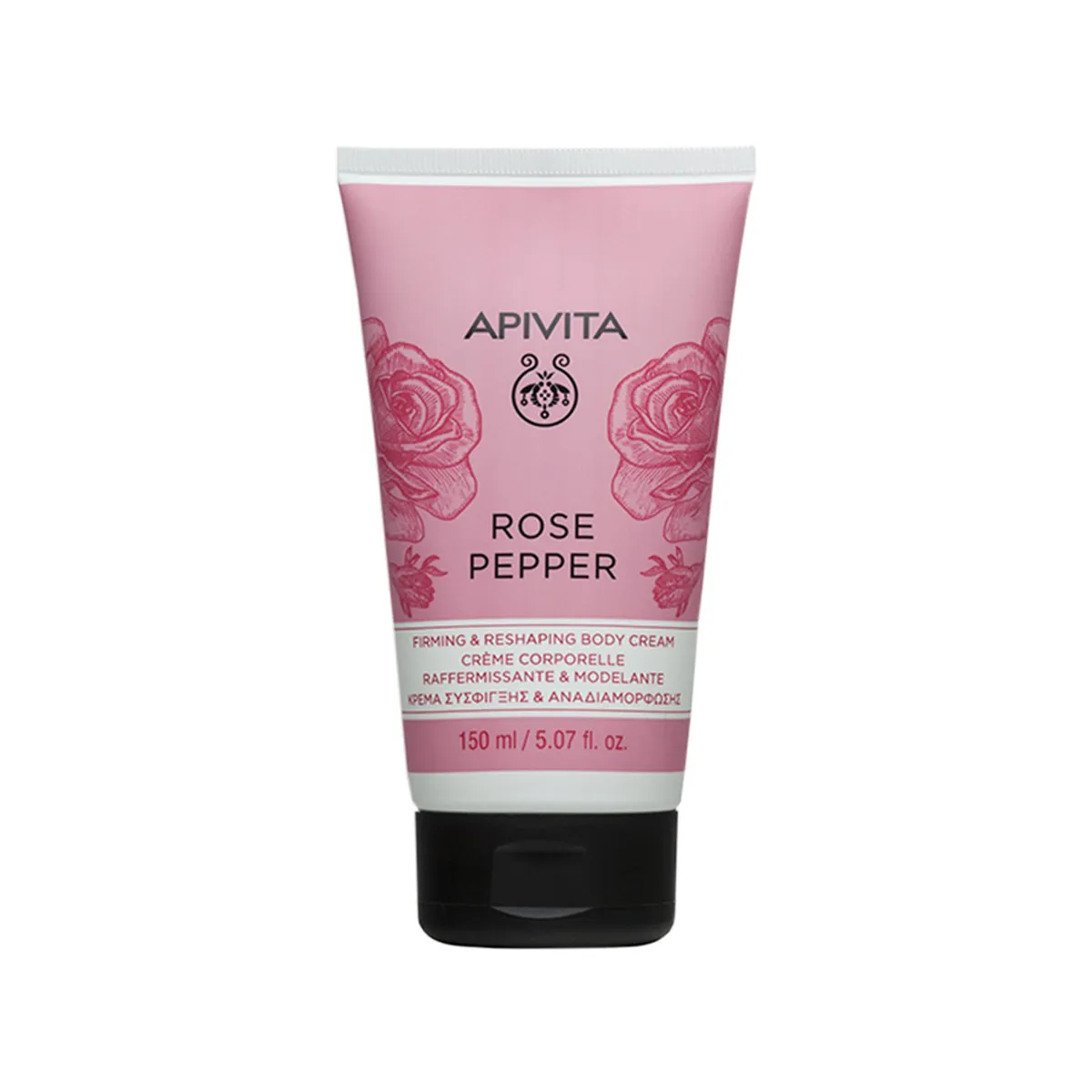 Rose Pepper krem trupi për kujdes firming dhe reshaping, zona të trupit ku kërkohet rutinë kozmetike për fermitet dhe konture më të kuruara