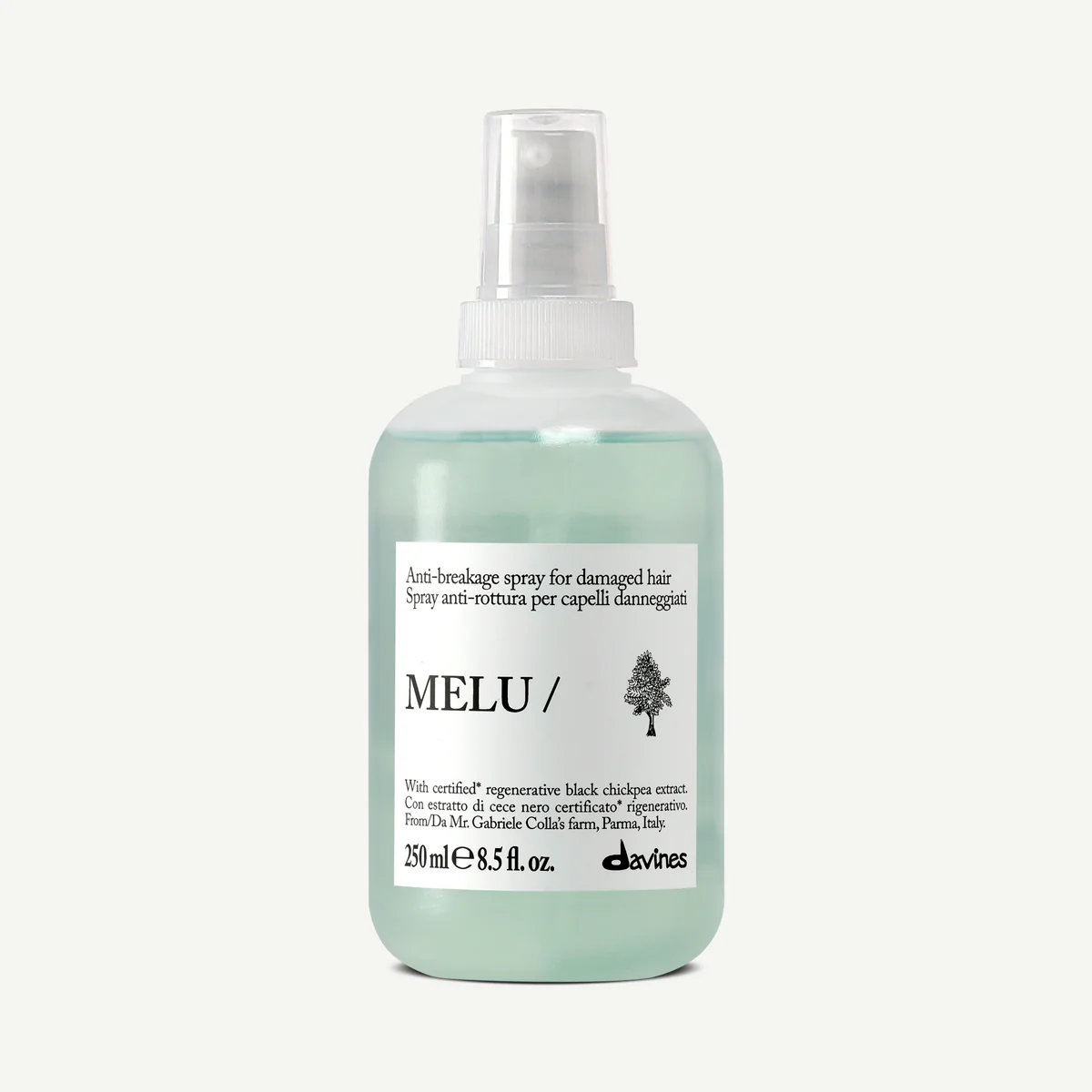 Davines MELU Hair Shield për flokë të gjatë, të brishtë ose të prirur për thyerje dhe rutinë të synuar sipas tipit të flokut ose skalpit