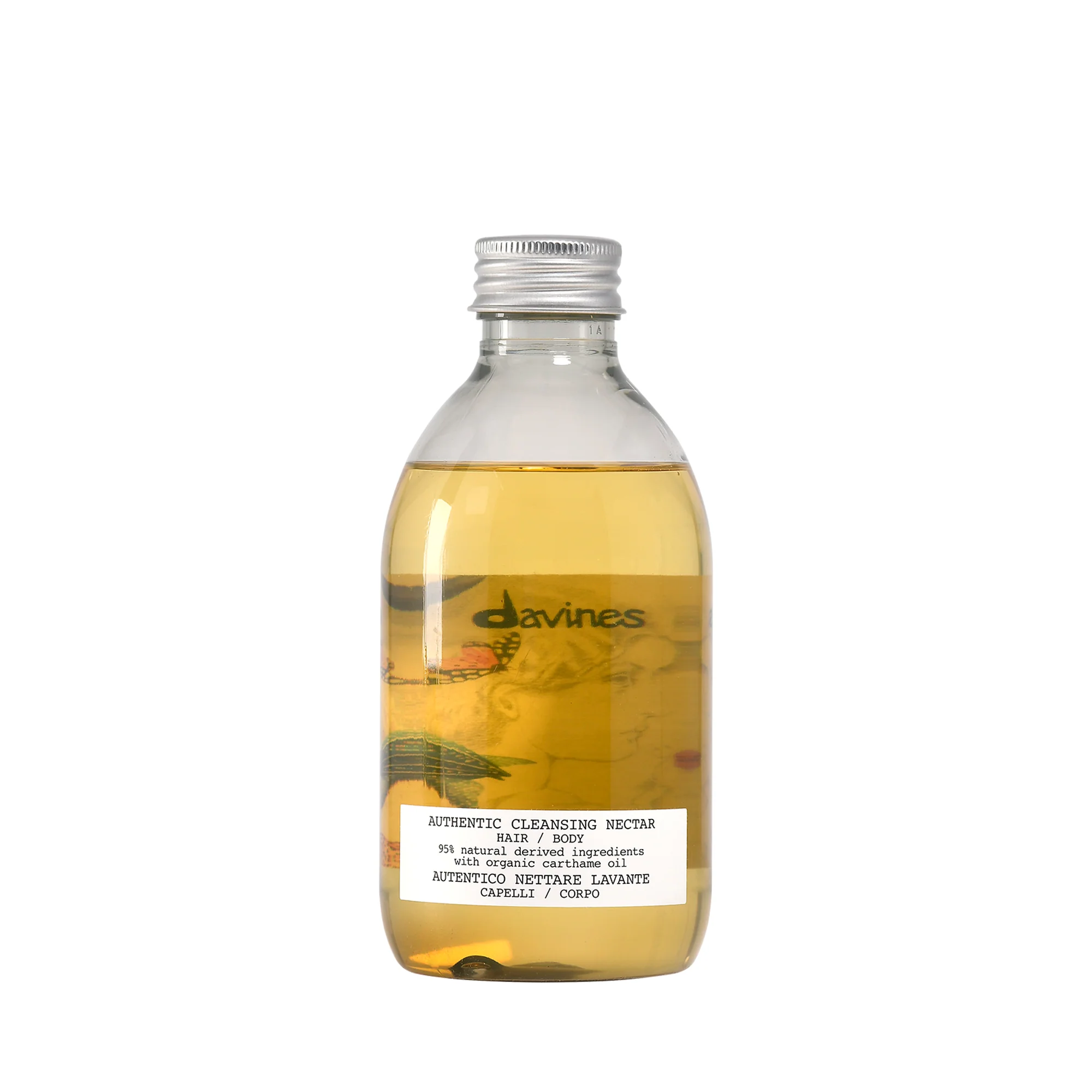 Davines Authentic Cleansing Nectar në paketimin origjinal Davines për kujdes profesional të flokëve.