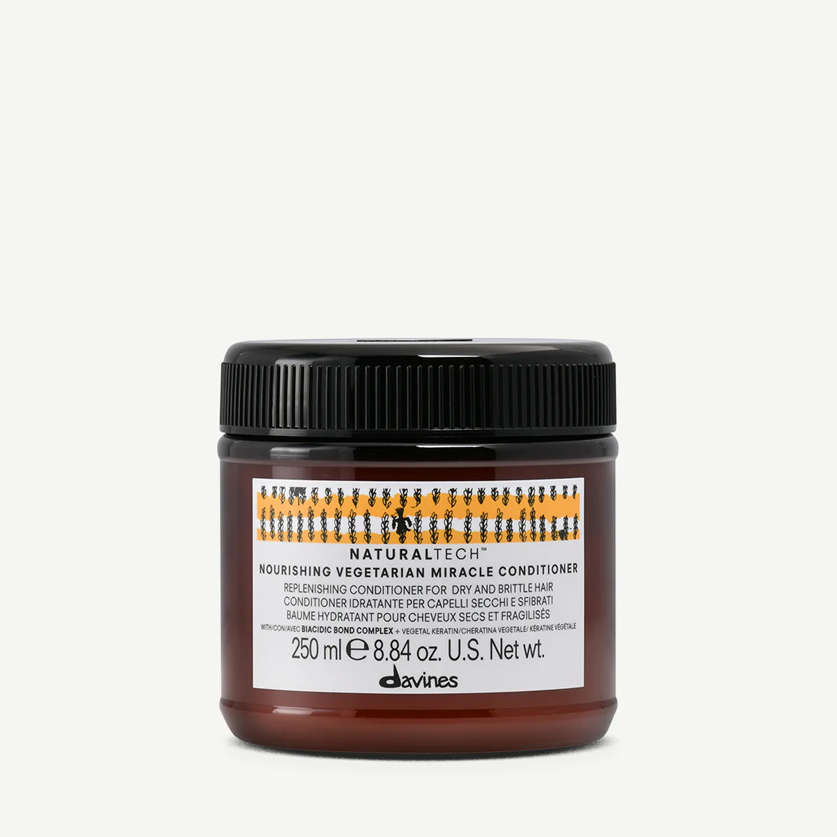 Davines Naturaltech Nourishing Vegetarian Miracle Conditioner për flokë të thatë, të brishtë ose të dëmtuar dhe rutinë të synuar sipas tipit të flokut ose skalpit
