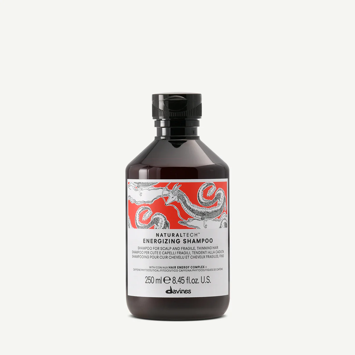 Davines Naturaltech Energizing Shampoo për flokë të dobët, të brishtë ose të prirur për rënie dhe rutinë të synuar sipas tipit të flokut ose skalpit