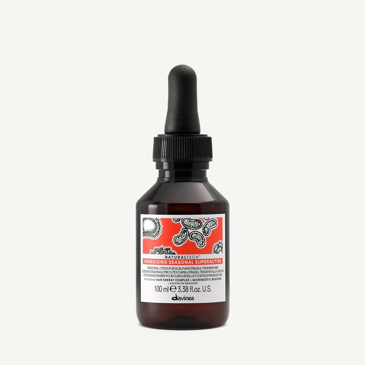 Davines Naturaltech Energizing Seasonal Superactive për rutinë sezonale për flokë të dobët ose të prirur për rënie dhe rutinë të synuar sipas tipit të flokut ose skalpit