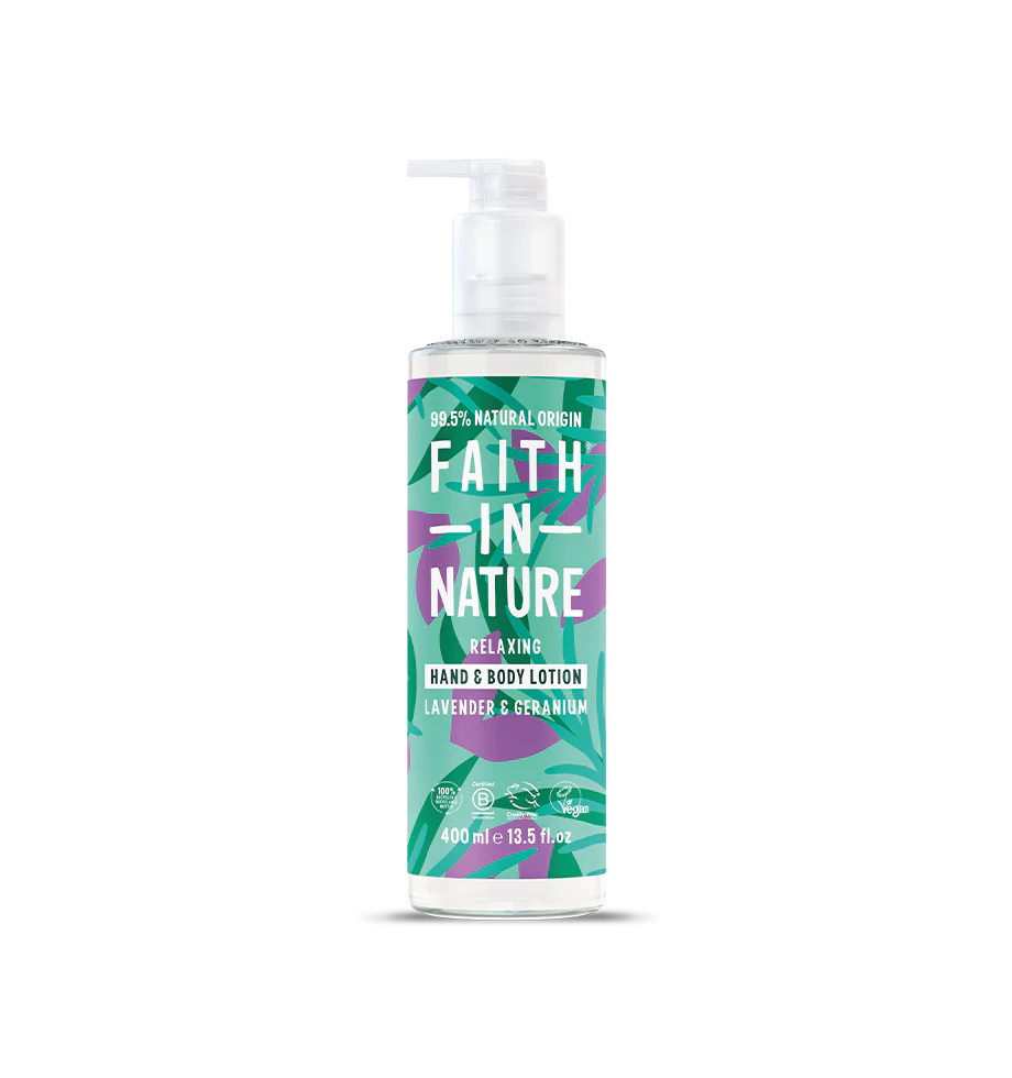 Faith in Nature Lavender & Geranium Hand & Body Lotion, locion trupi Lavender & Geranium