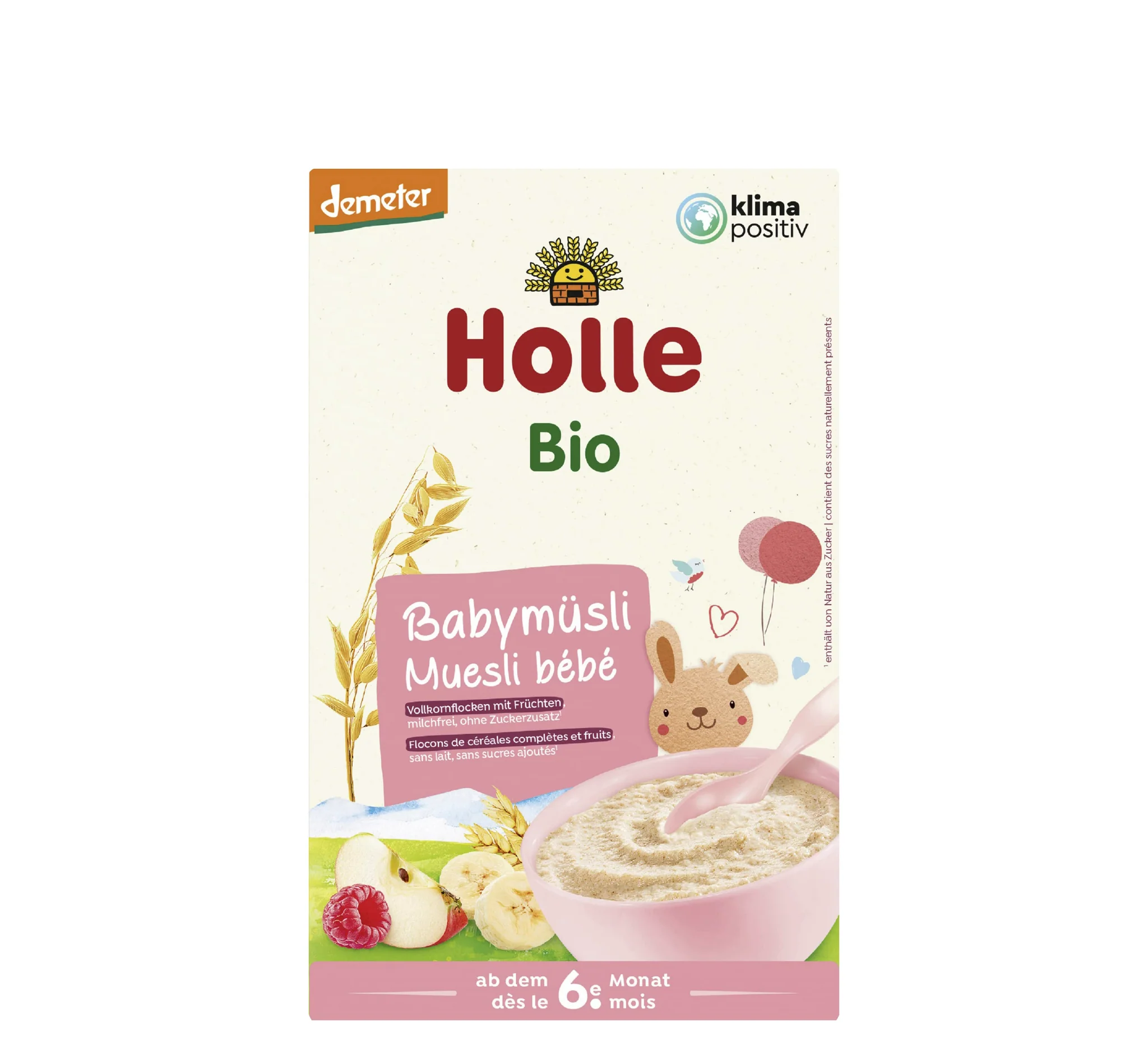 Holle Organic Baby Muesli, drithëra Holle, ushqim organik për bebe, Muesli, Gaia Pharma