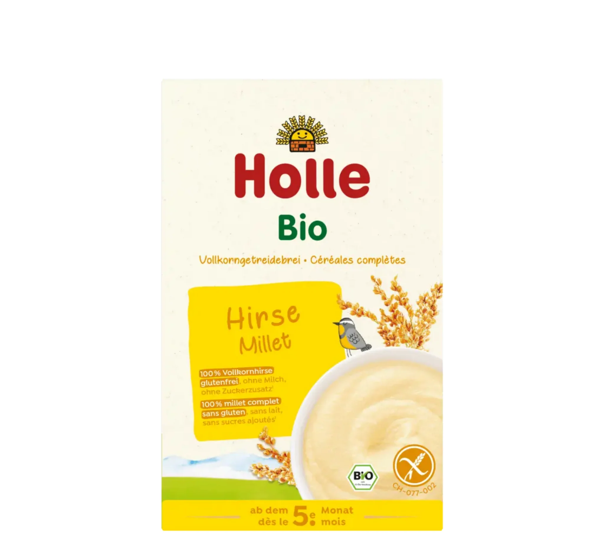 Holle Organic Millet Wholegrain Porridge, drithëra Holle, ushqim organik për bebe, Millet, Gaia Pharma