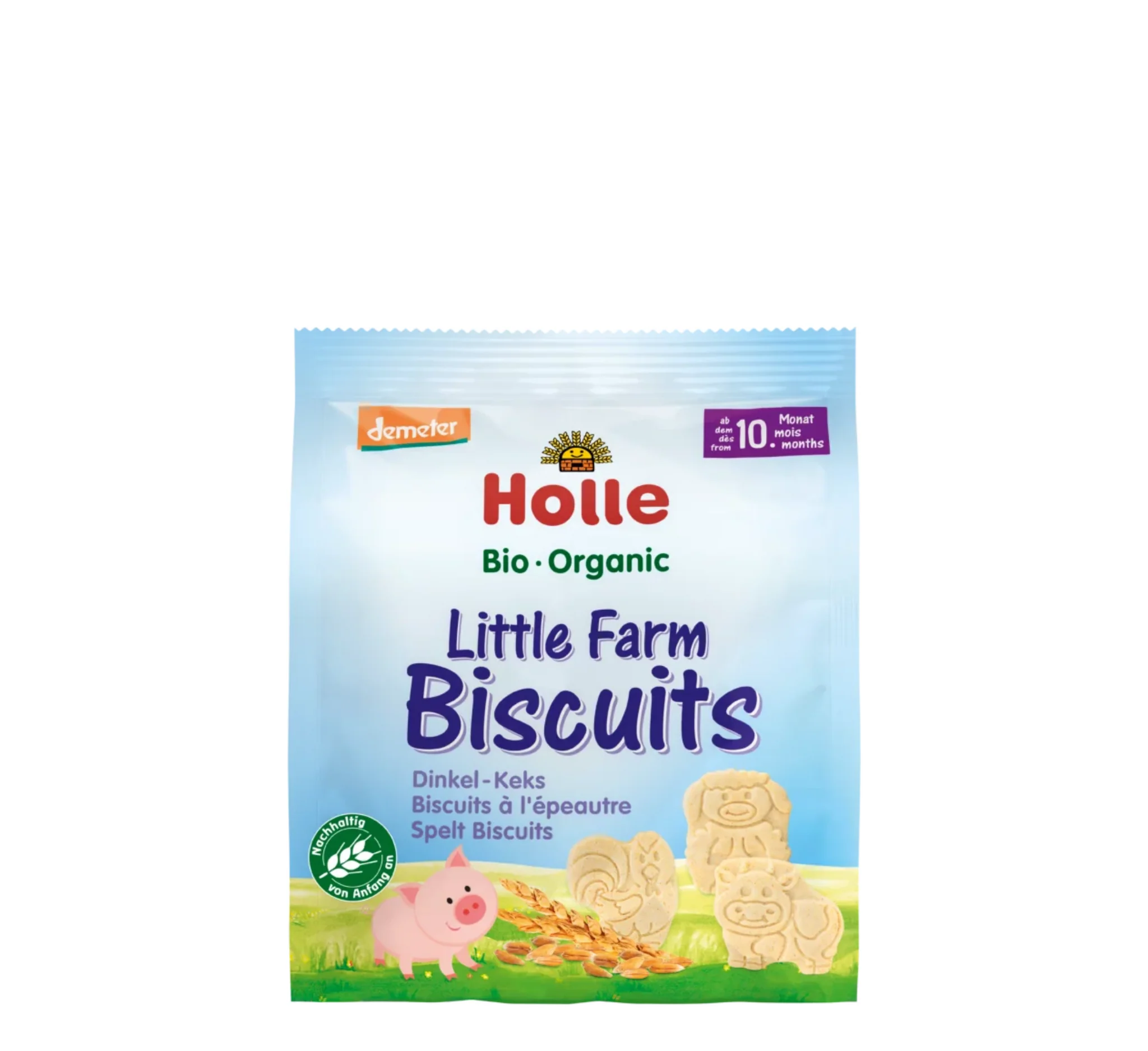 Holle Little Farm Spelt Biscuits, biskota Holle, snack organik për fëmijë, Little Farm Spelt Biscuits, Gaia Pharma