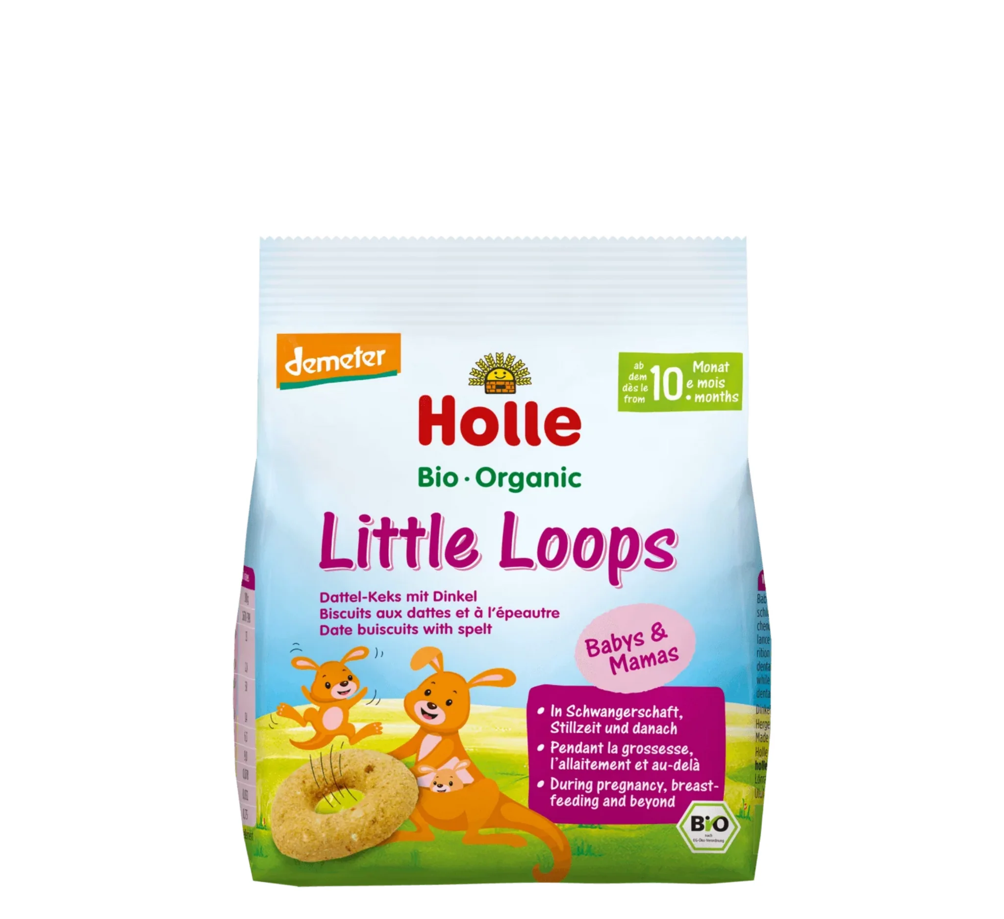 Holle Little Loops Date Biscuits, biskota Holle, snack organik për fëmijë, Little Loops Date Biscuits, Gaia Pharma