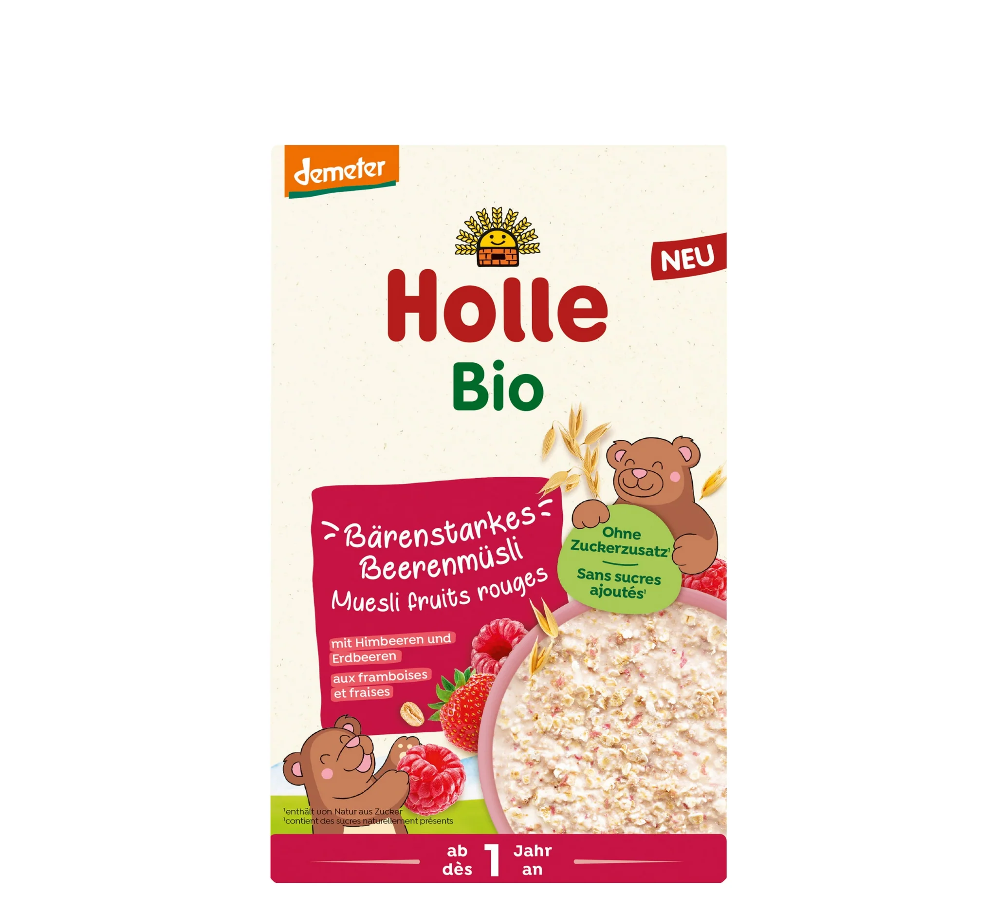 Holle Organic Barenstarkes Berry Muesli, drithëra Holle, ushqim organik për bebe, Barenstarkes Berry Muesli, Gaia Pharma