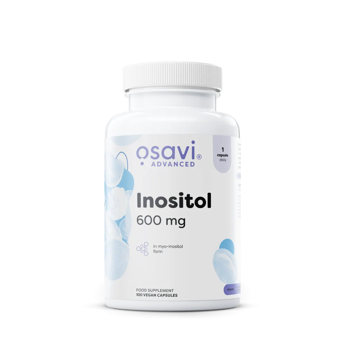 OSAVI Inositol 600 mg me myo-inositol në 100 kapsula vegane