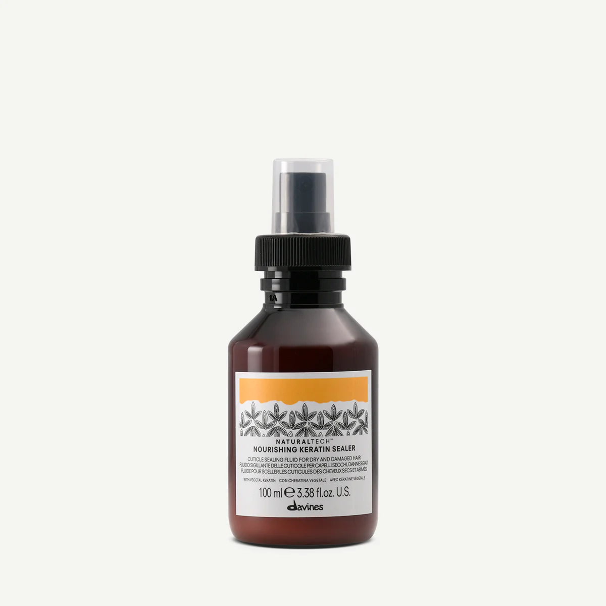 Davines Naturaltech Nourishing Keratin Sealer për flokë të dëmtuar, të thatë ose me maja të brishta dhe rutinë të synuar sipas tipit të flokut ose skalpit