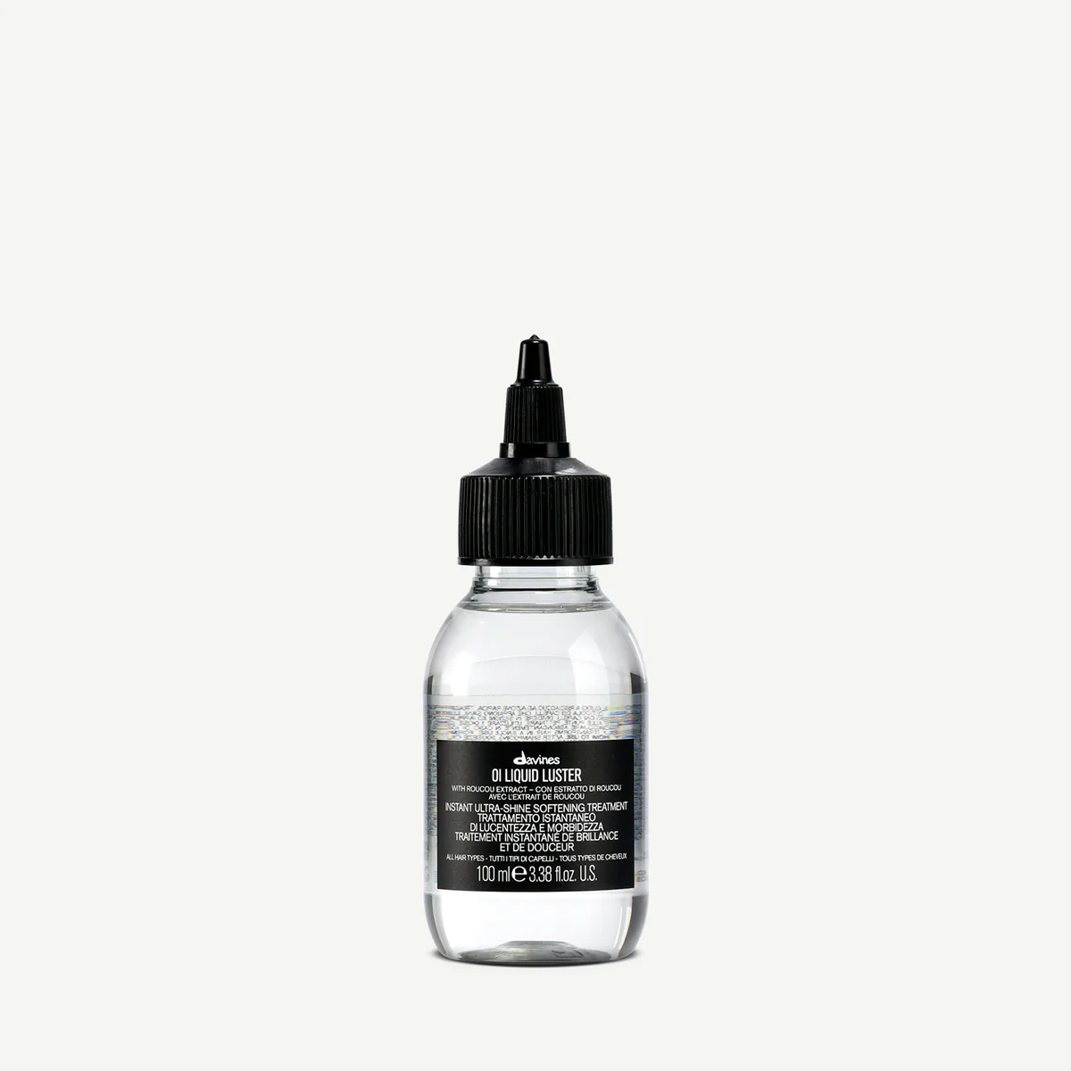 Davines OI Liquid Luster në paketimin origjinal Davines për kujdes profesional të flokëve
