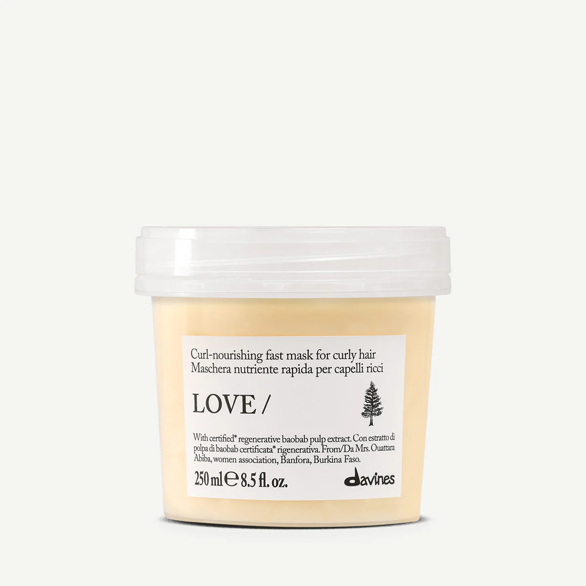 Davines LOVE CURL Hair Mask për kaçurrela të thata, të trasha ose me frizz dhe rutinë të synuar sipas tipit të flokut ose skalpit