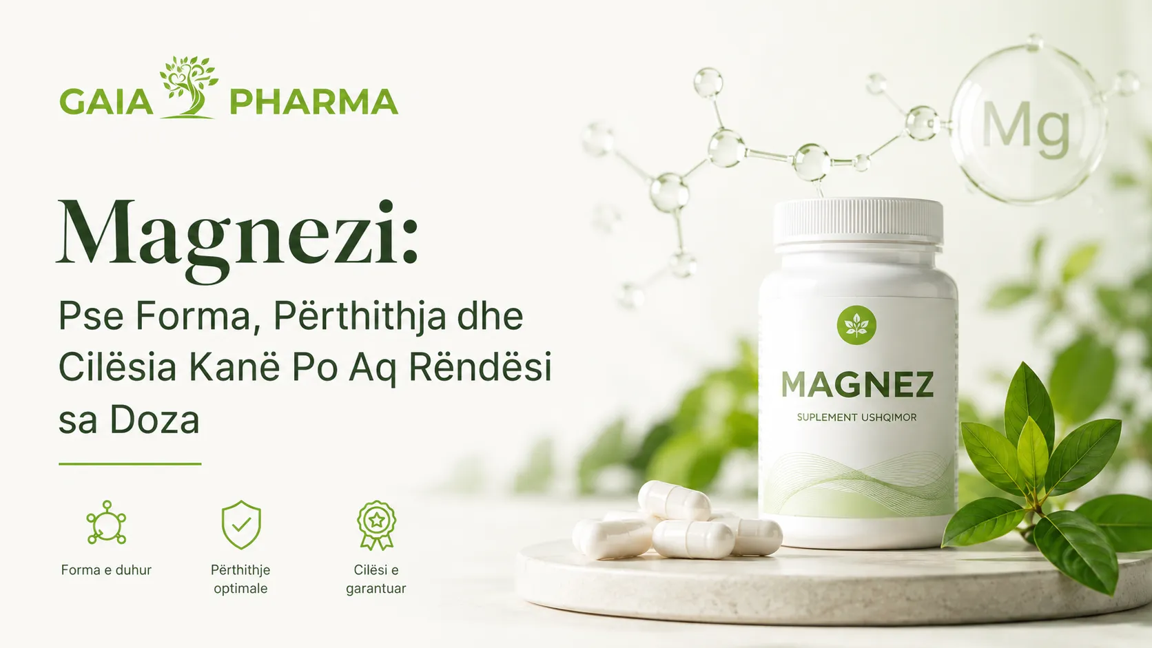 Magnezi – format, përthithja dhe cilësia e suplementit