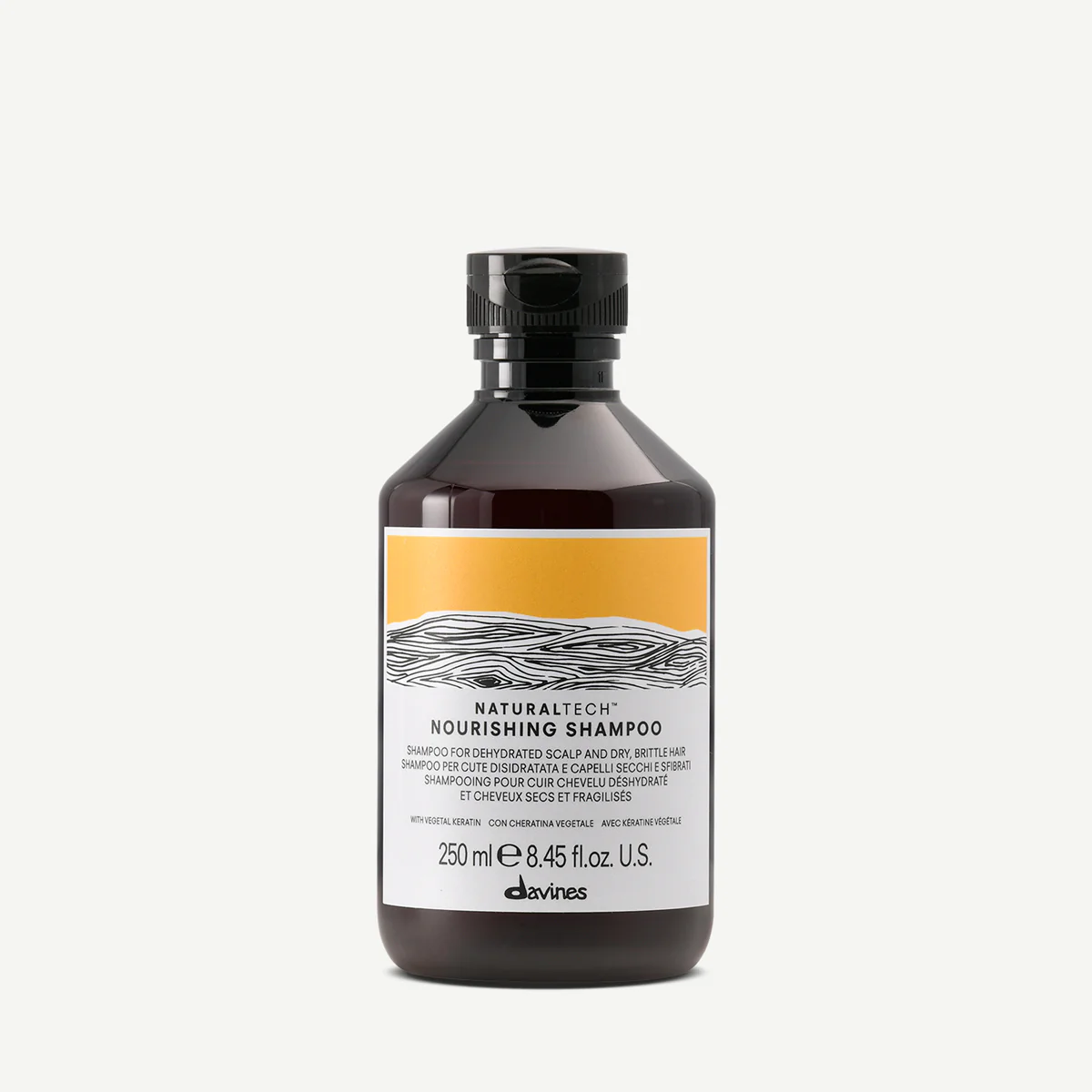 Davines Naturaltech Nourishing Shampoo për flokë të thatë, të brishtë ose të dëmtuar dhe rutinë të synuar sipas tipit të flokut ose skalpit
