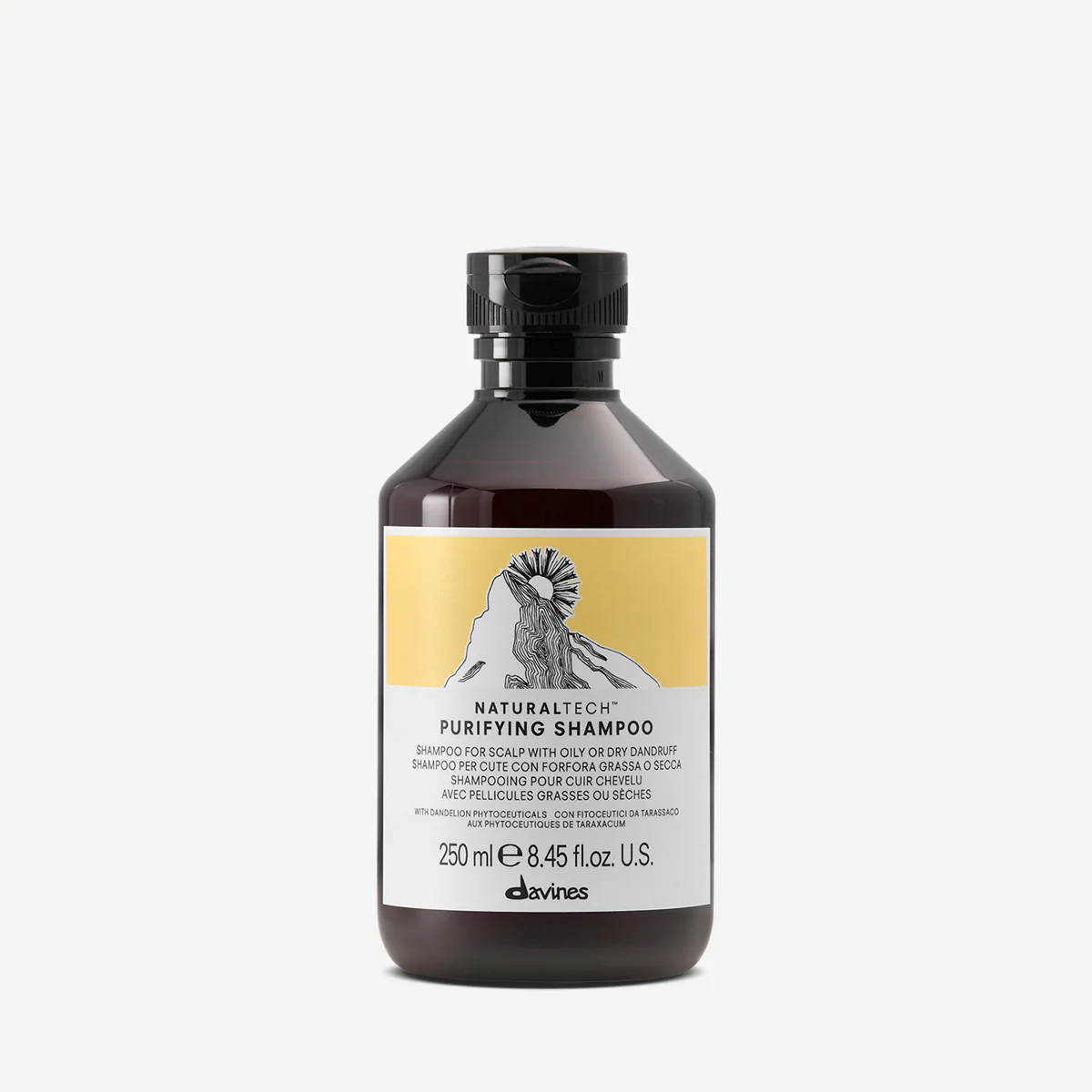 Davines Naturaltech Purifying Shampoo për skalp me zbokth të thatë ose të yndyrshëm dhe rutinë të synuar sipas tipit të flokut ose skalpit