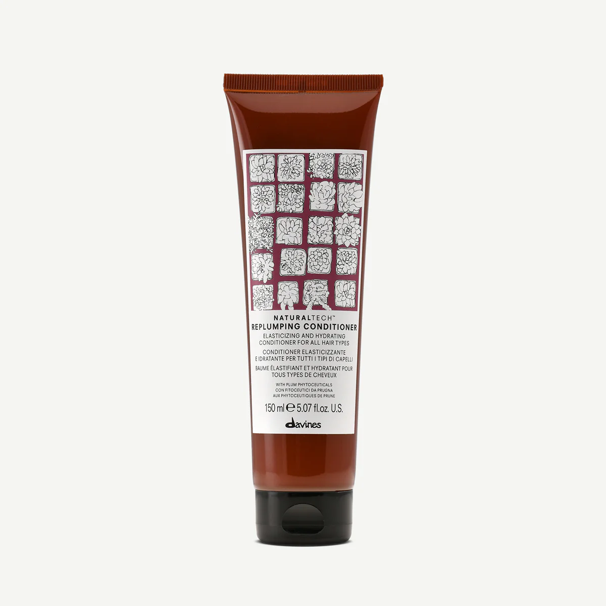 Davines Naturaltech Replumping Conditioner për flokë që kërkojnë butësi, elasticitet dhe lehtësi në krehje dhe rutinë të synuar sipas tipit të flokut ose skalpit